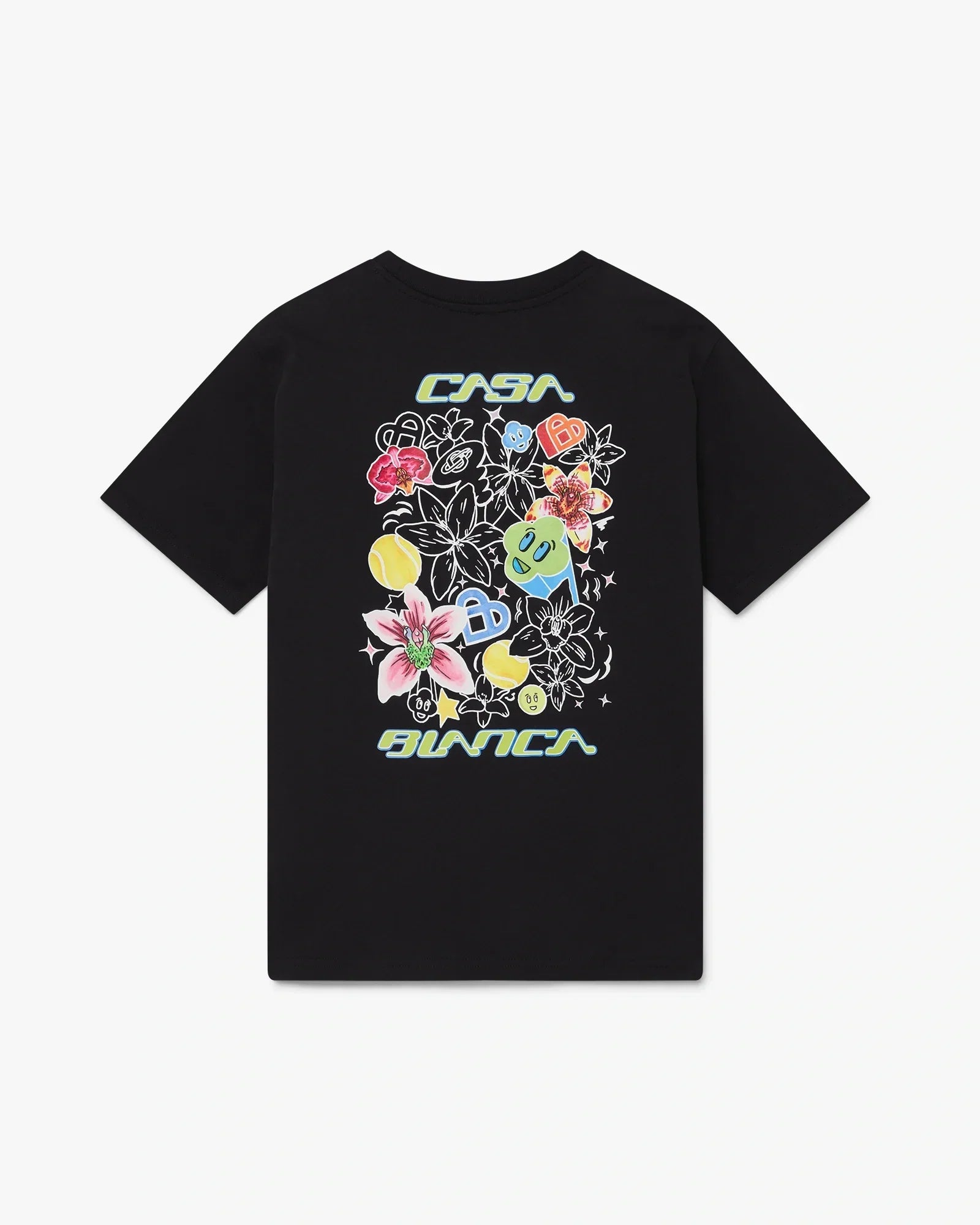 Black Graffiti Short Sleeve T-Shirt | Casablanca Paris | Image 1