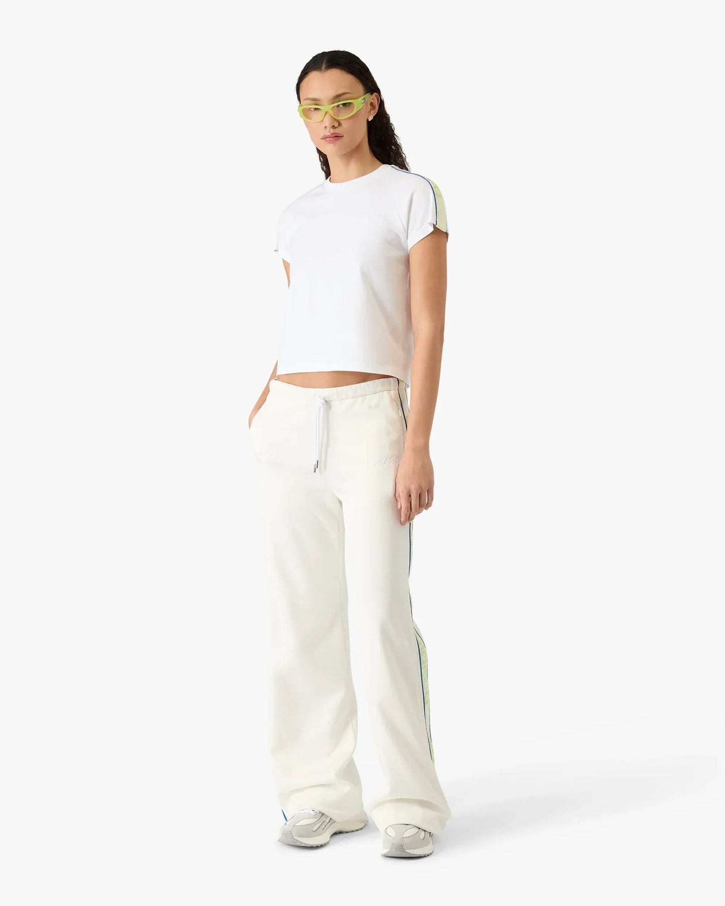 White Laurel Short Sleeve T-Shirt | Casablanca Paris | Image 2