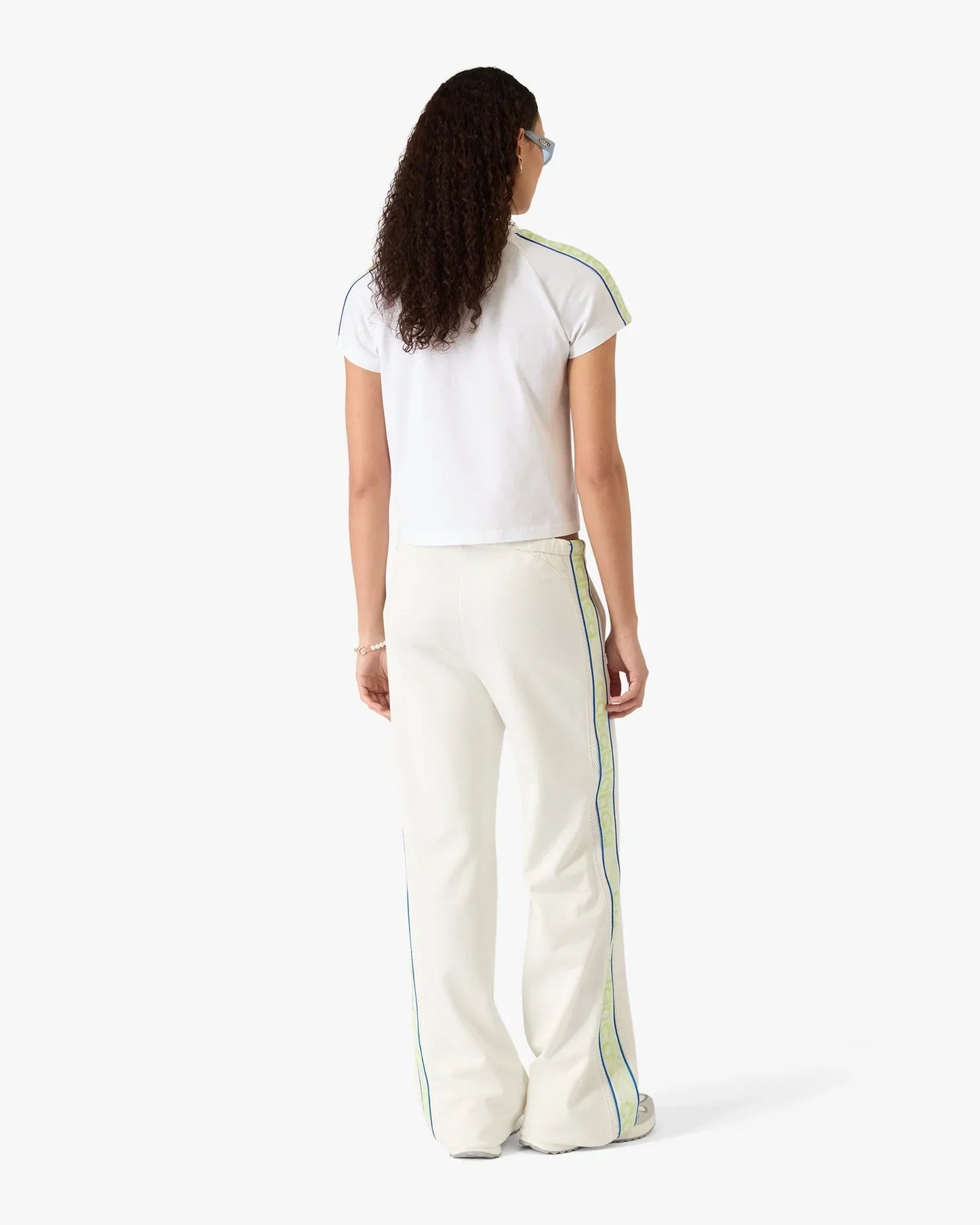 White Laurel Short Sleeve T-Shirt | Casablanca Paris | Image 3