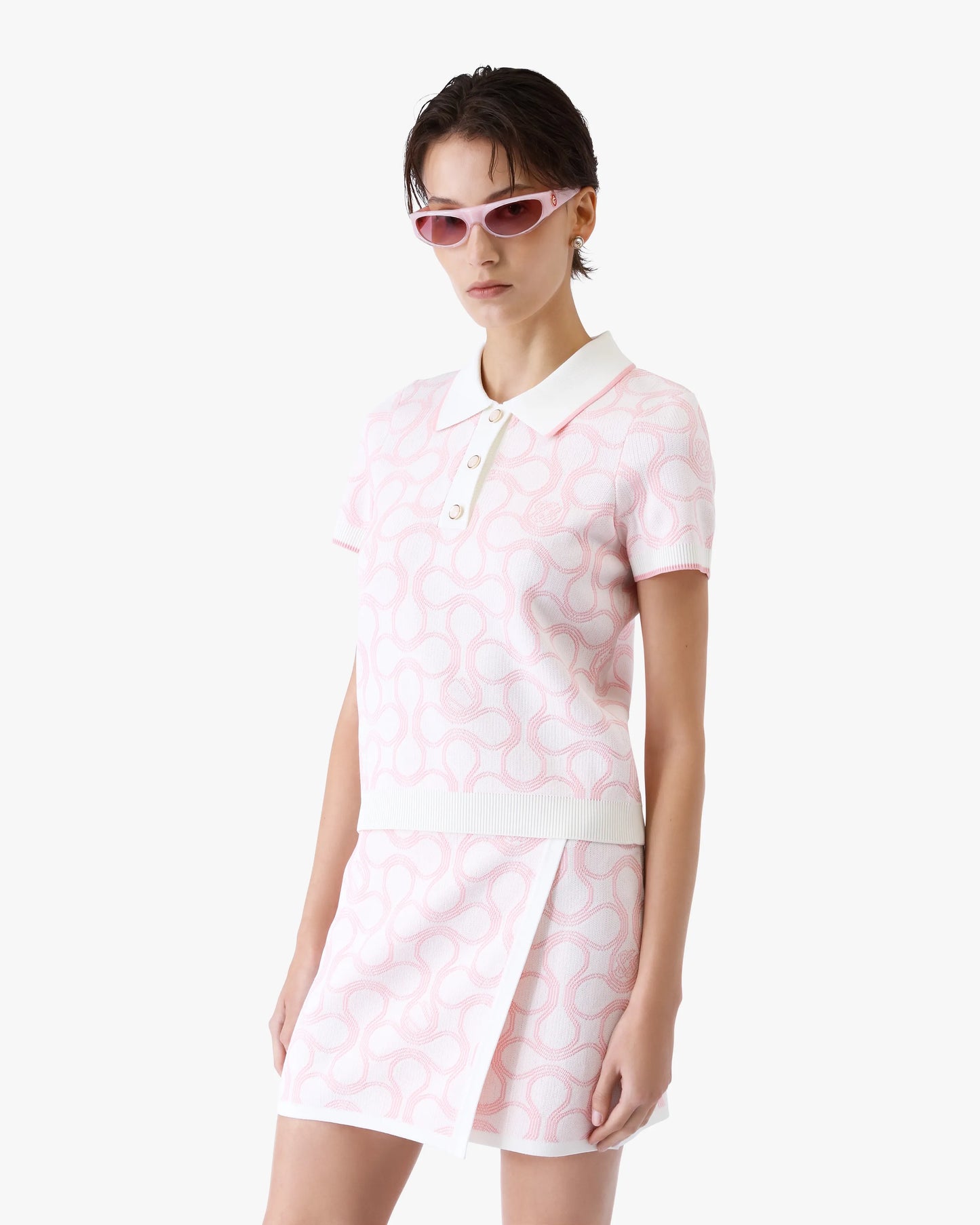 Optic Drop Polo Shirt | Casablanca Paris | Image 4