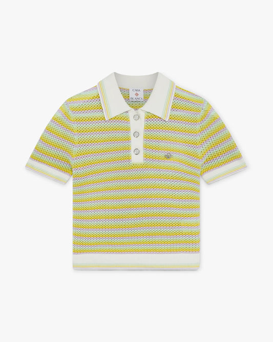Bourgeois Striped Polo Shirt | Casablanca Paris | Image 1