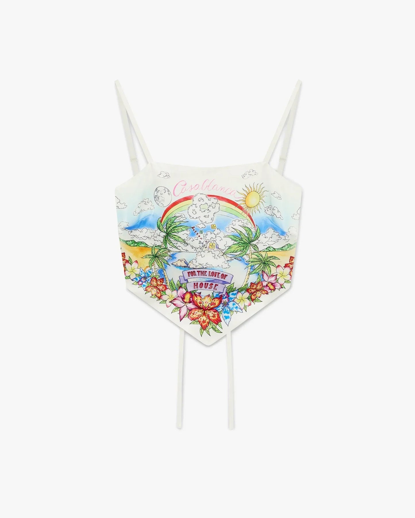 Better Days Silk Satin Scarf Top | Casablanca Paris | Image 1