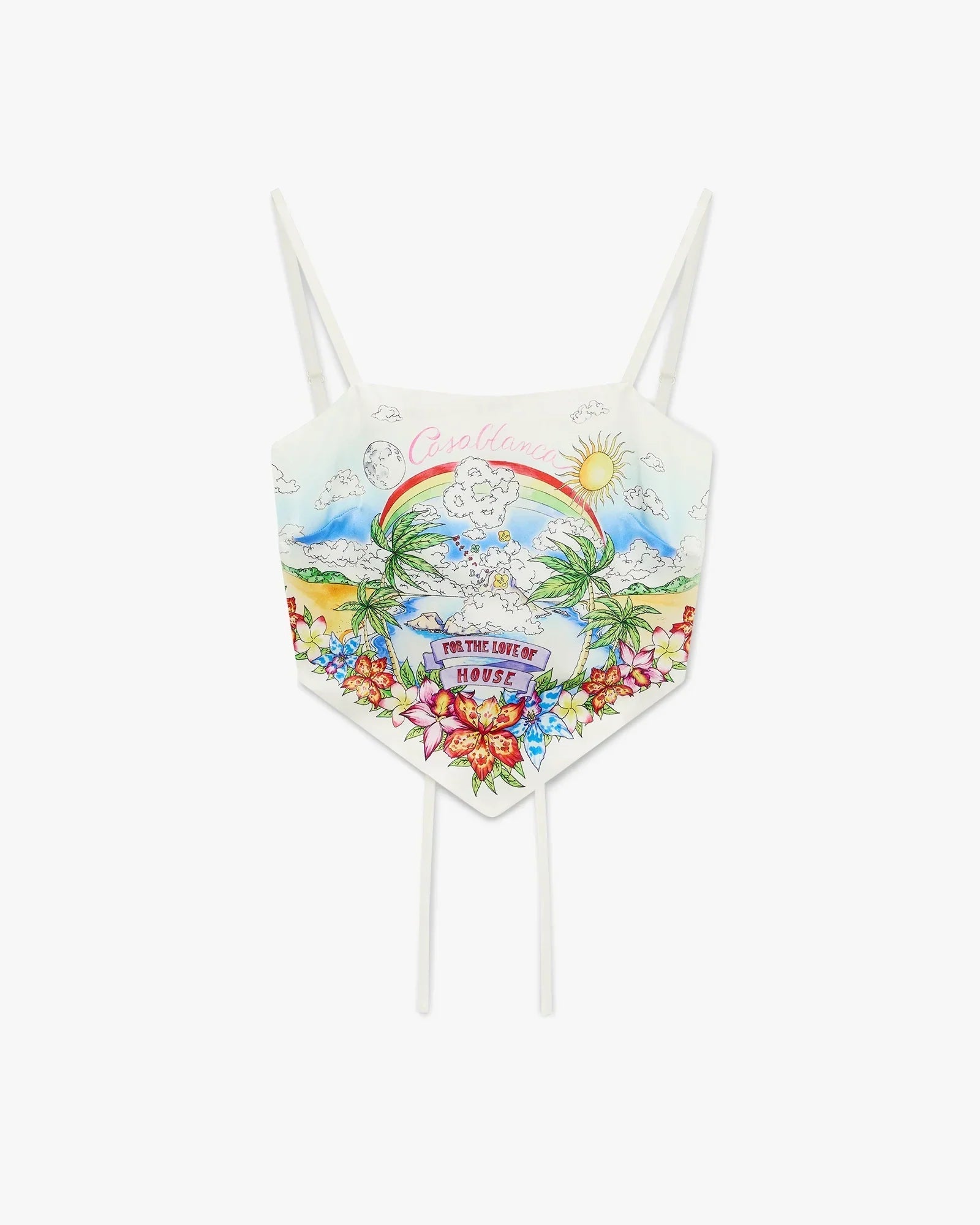 Better Days Silk Satin Scarf Top | Casablanca Paris | Image 1