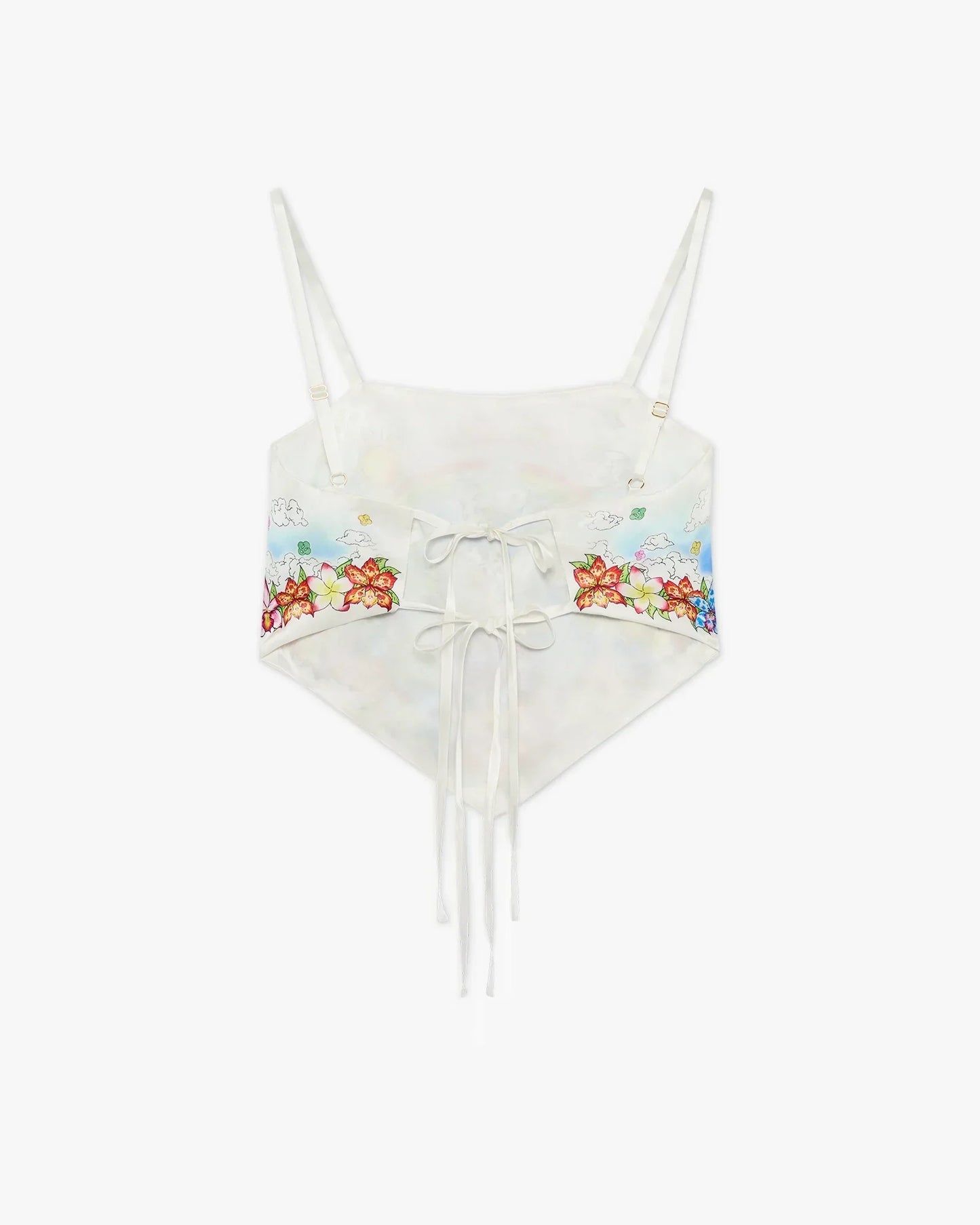 Better Days Silk Satin Scarf Top | Casablanca Paris | Image 6