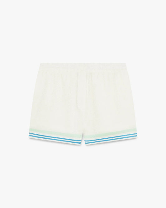 Floral CC Smile Monogram Jaquard Silk Shorts | Casablanca Paris | Image 1