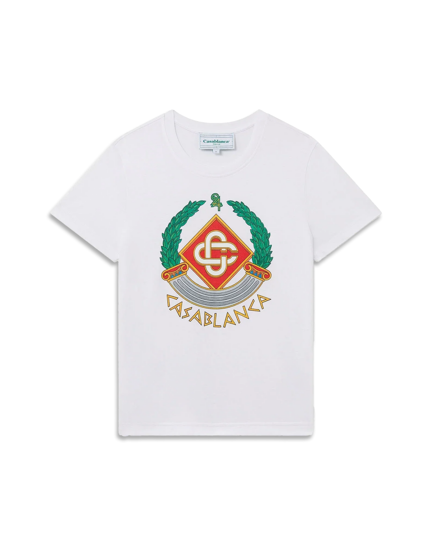Casa Crest Short Sleeve T-Shirt | Casablanca Paris | Image 1