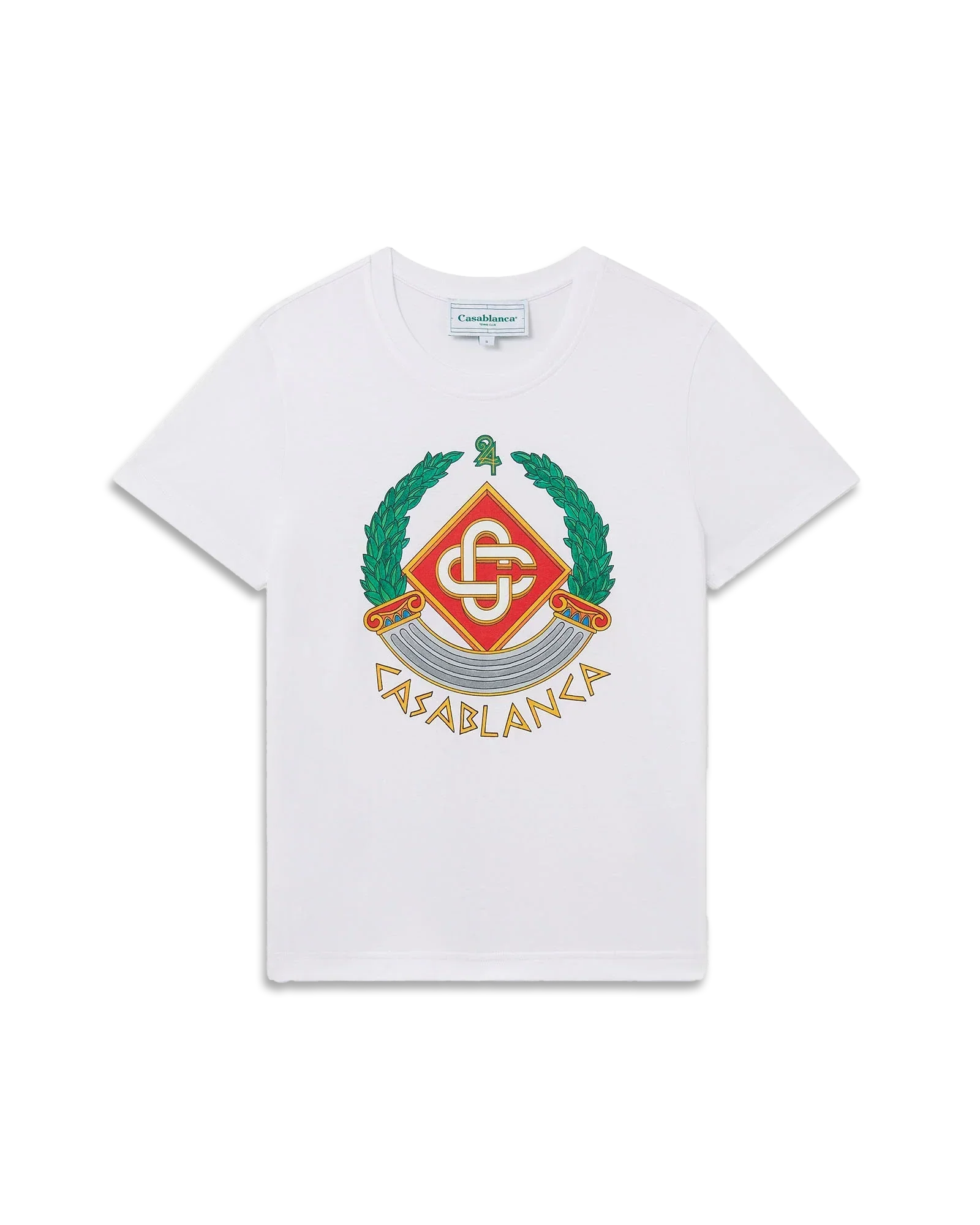 Casa Crest Short Sleeve T-Shirt | Casablanca Paris | Image 1