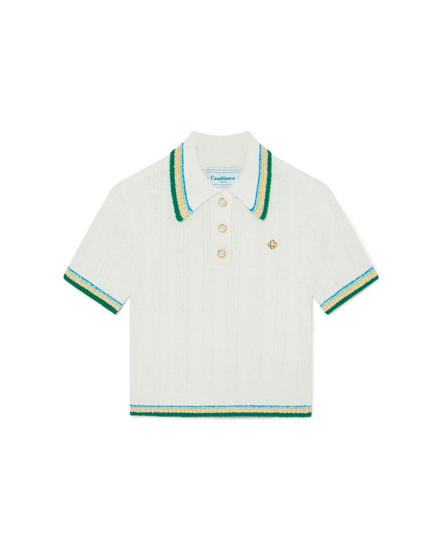 Rib Boucle Polo Shirt | Casablanca Paris | Image 1