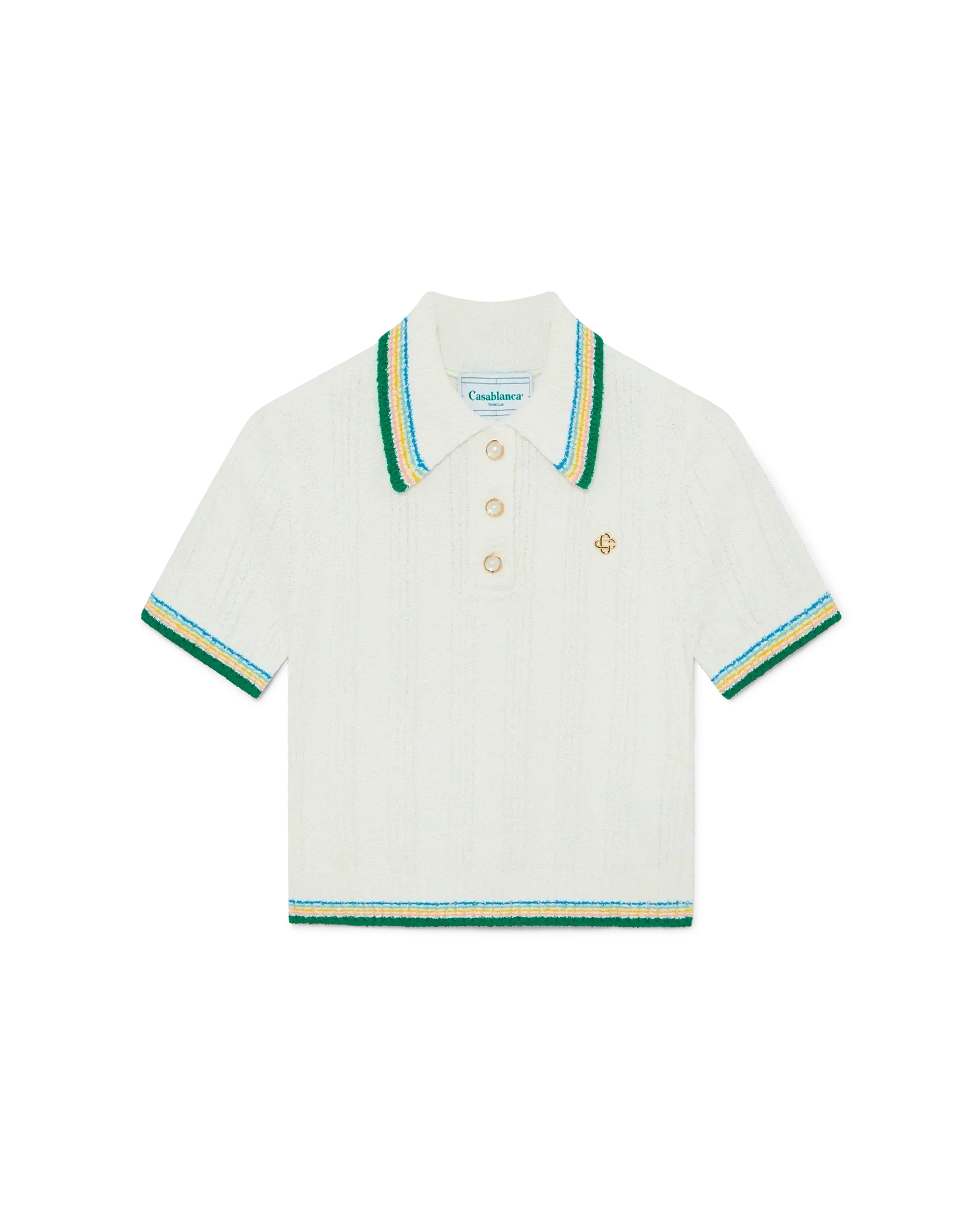 Rib Boucle Polo Shirt | Casablanca Paris | Image 1