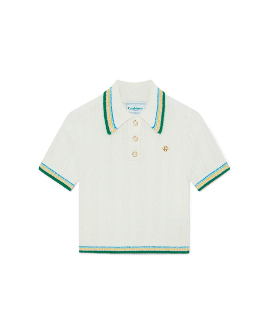 Rib Boucle Polo Shirt | Casablanca Paris | Image 1