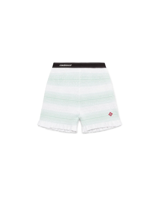 Stripe Shirred Shorts | Casablanca Paris | Image 1
