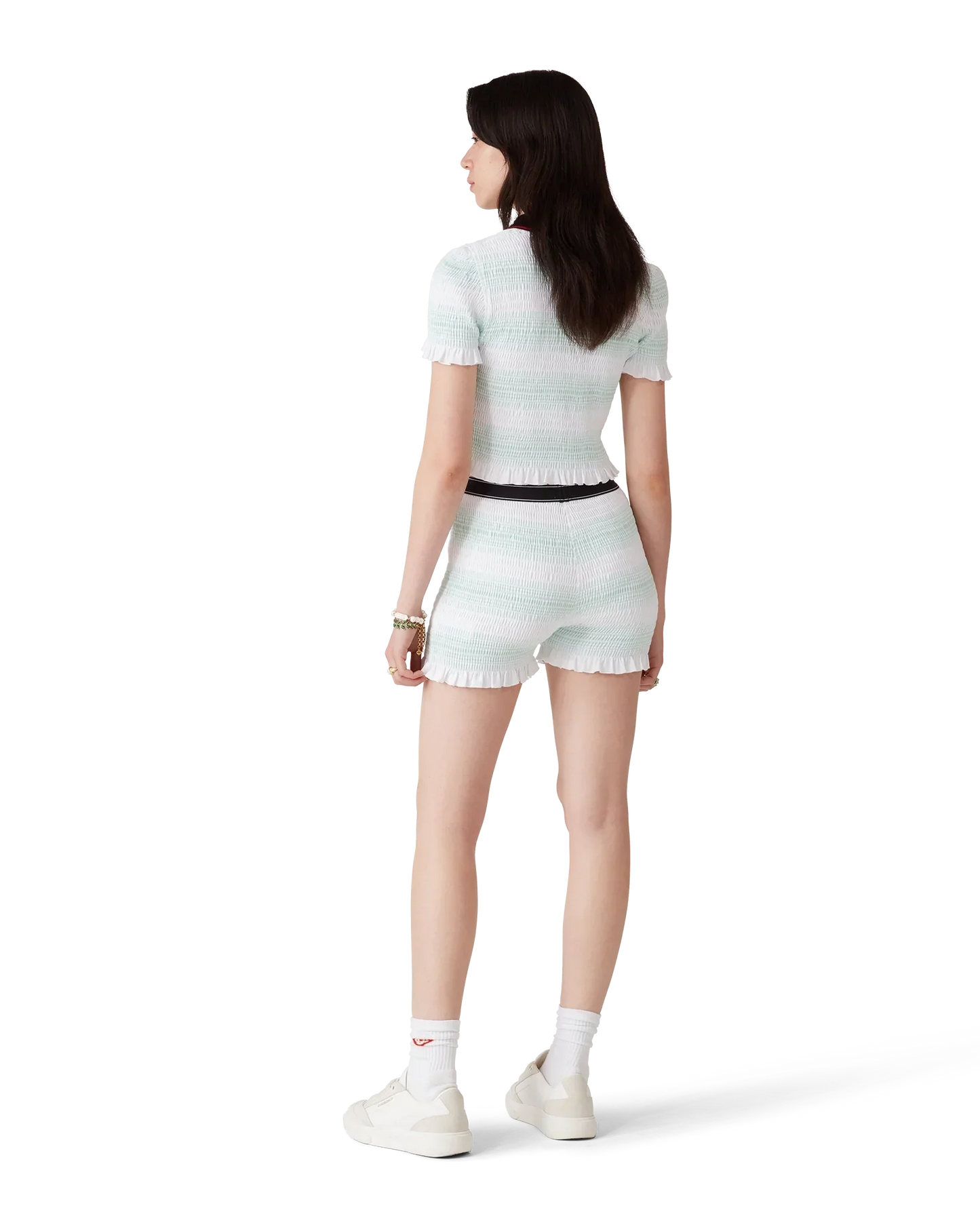 Stripe Shirred Shorts | Casablanca Paris | Image 3