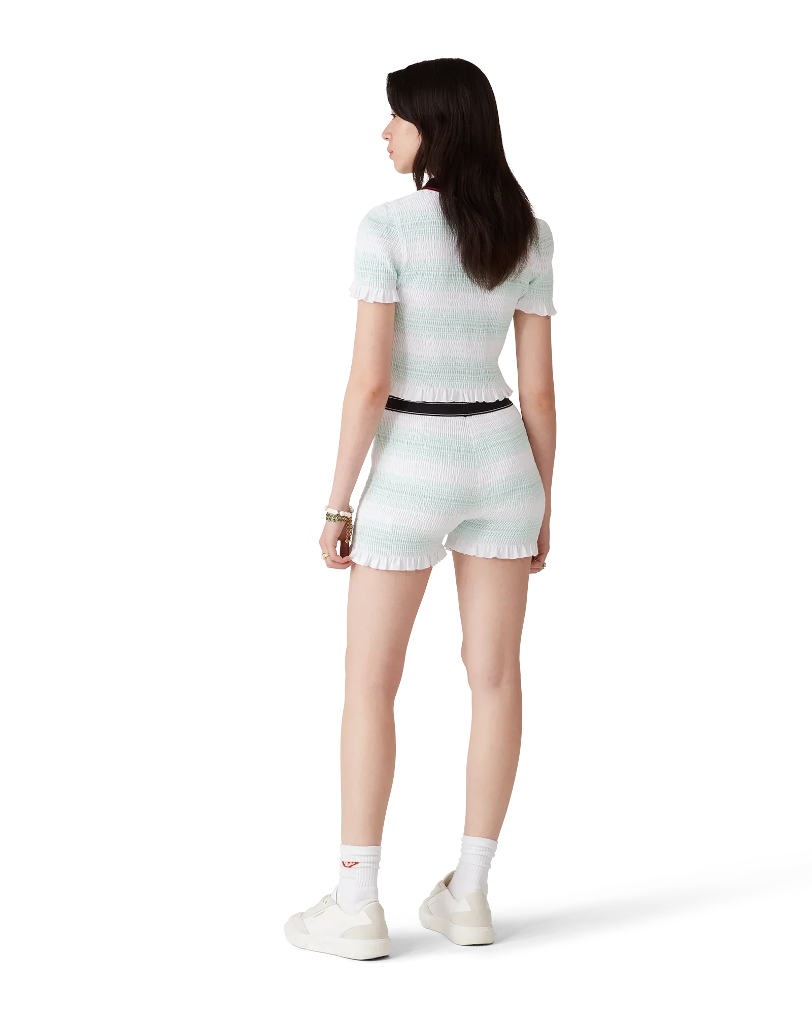 Stripe Shirred Shorts | Casablanca Paris | Image 3