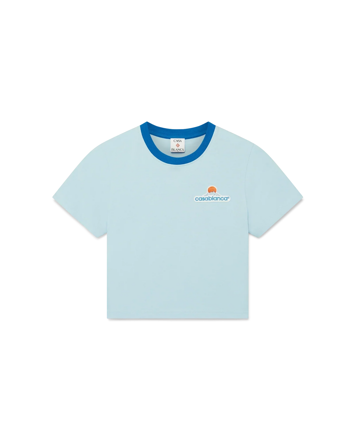 Montagne Cropped Short Sleeve T-Shirt | Casablanca Paris | Image 1