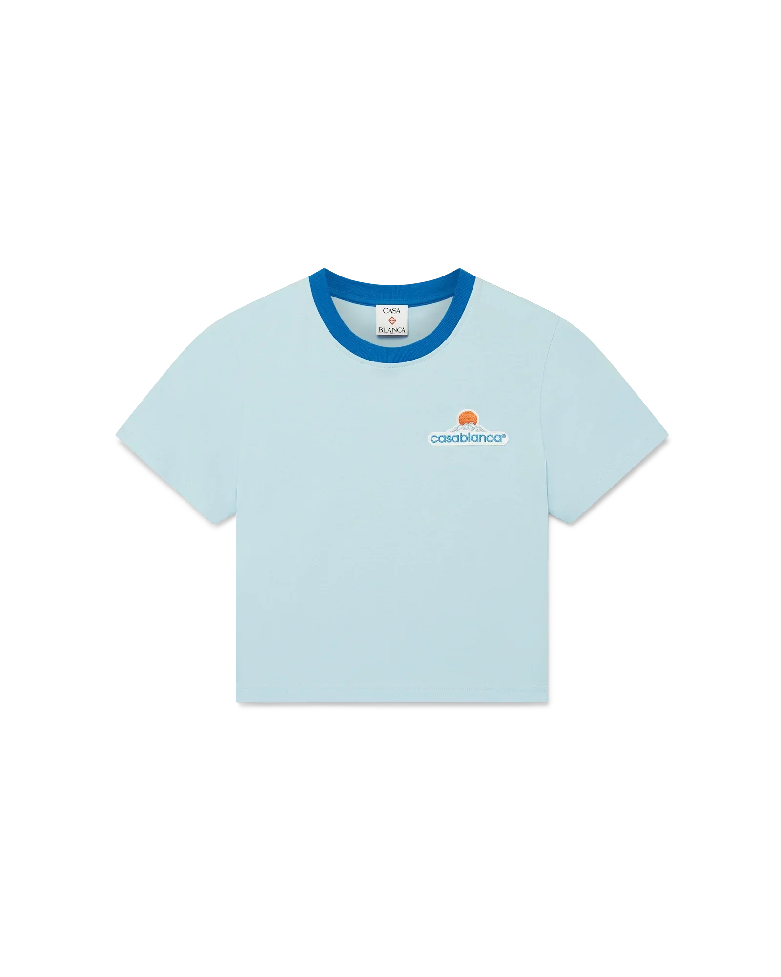 Montagne Cropped Short Sleeve T-Shirt | Casablanca Paris | Image 1