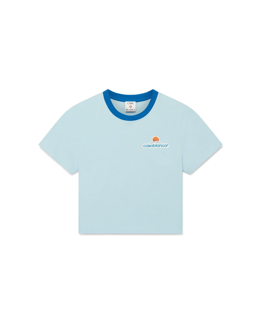Montagne Cropped Short Sleeve T-Shirt | Casablanca Paris | Image 1