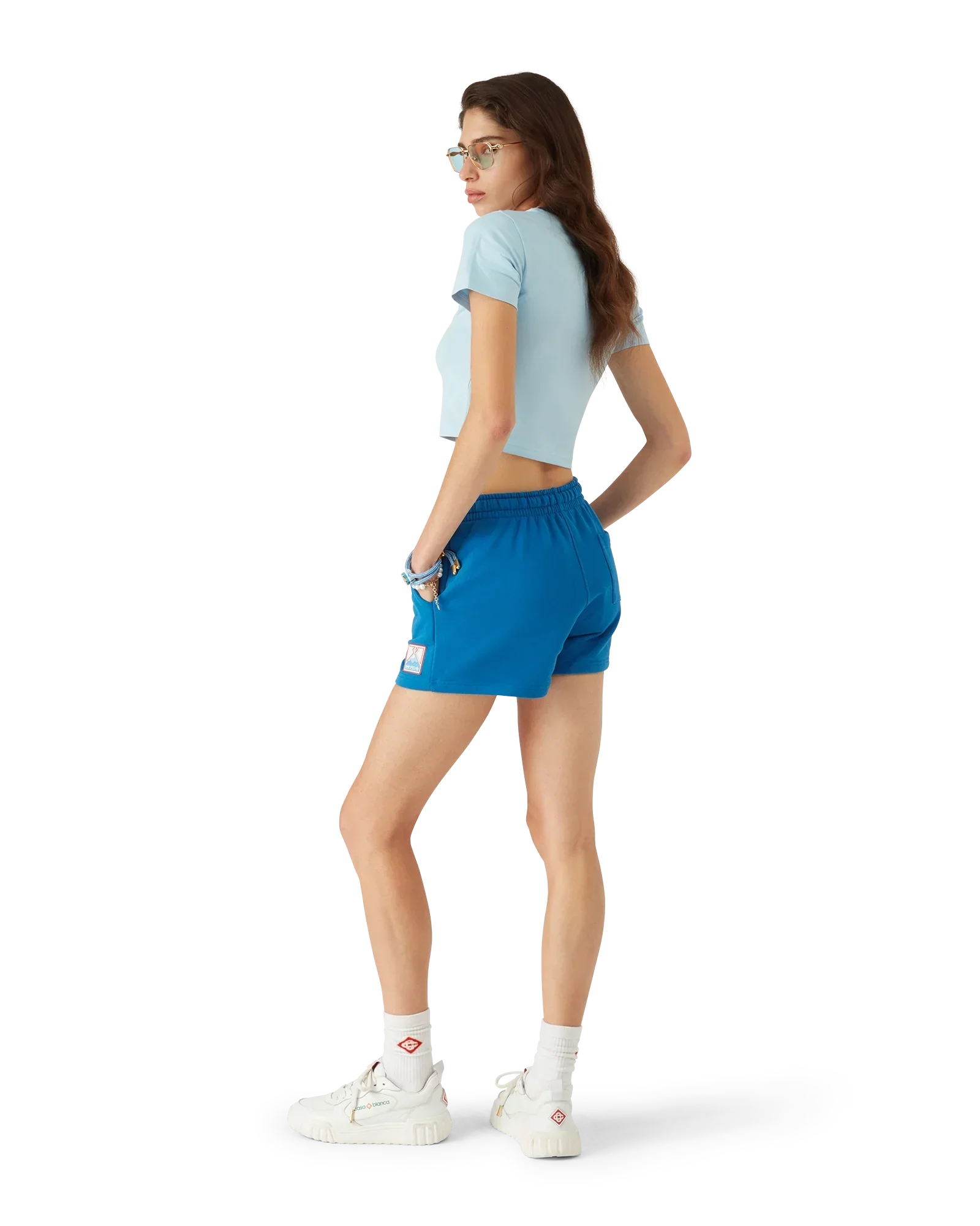 Montagne Cropped Short Sleeve T-Shirt | Casablanca Paris | Image 3