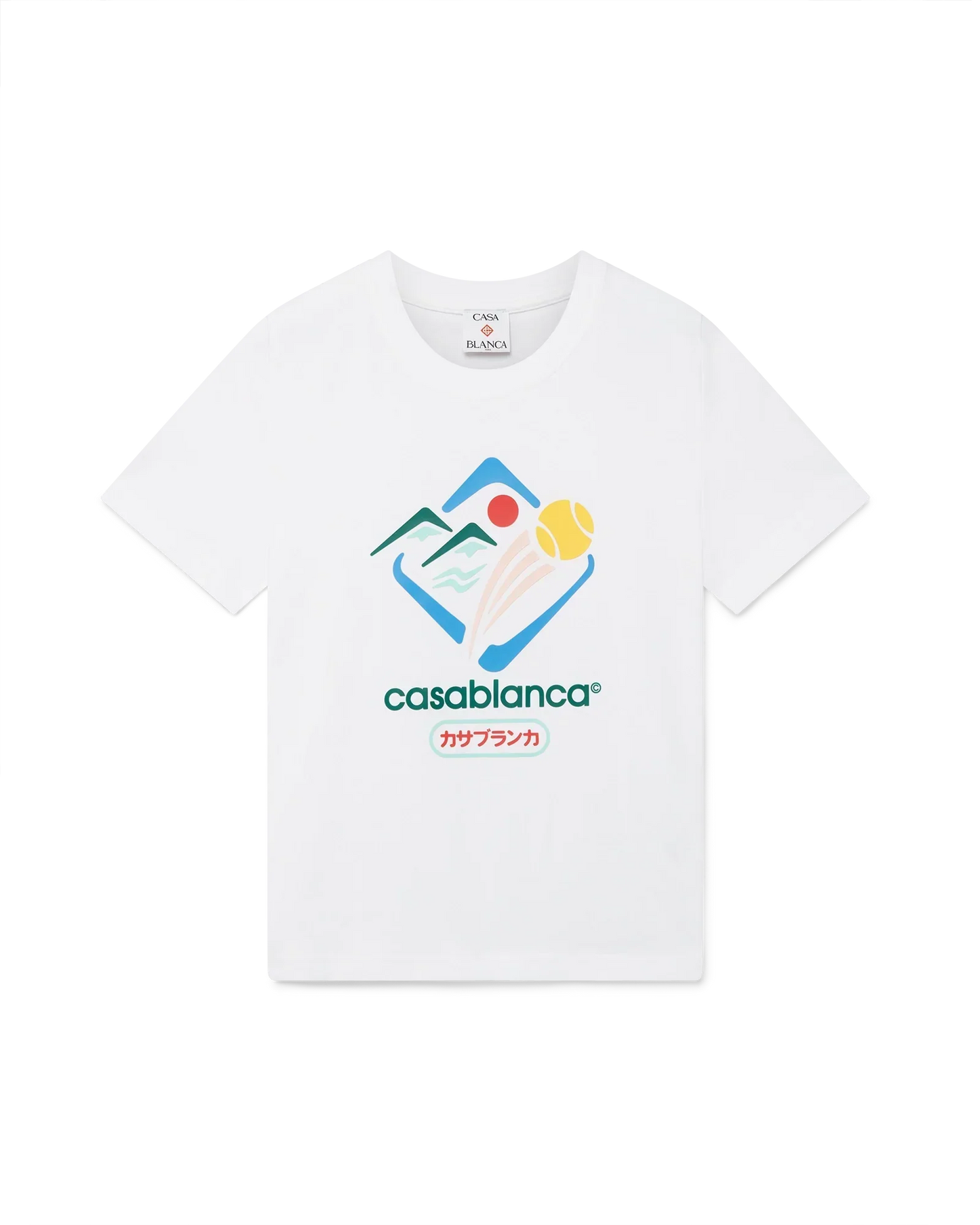 Montagne Sportif Cropped Short Sleeve T-Shirt | Casablanca Paris | Image 1