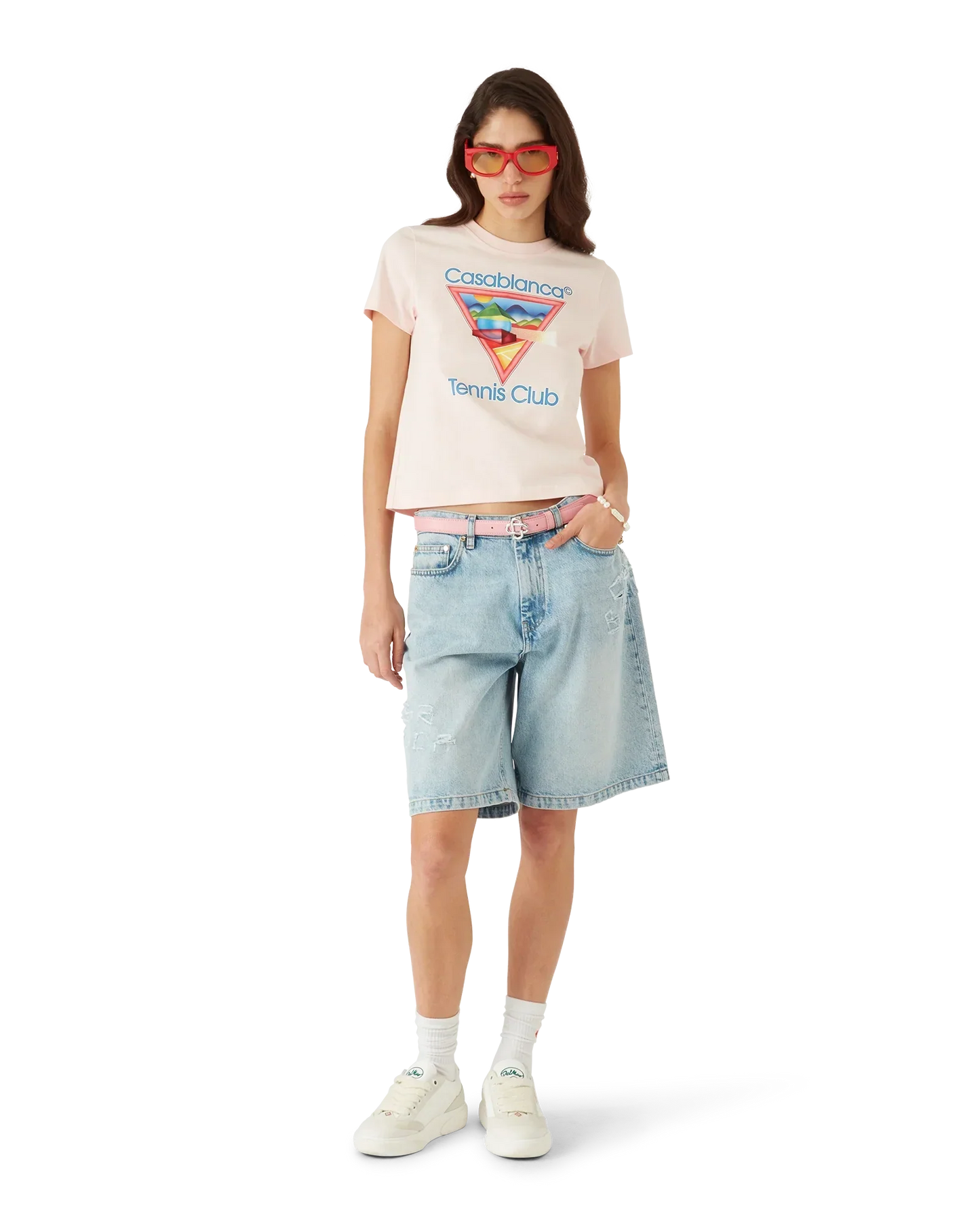 Tennis Club Icon Short Sleeve T-Shirt | Casablanca Paris | Image 2