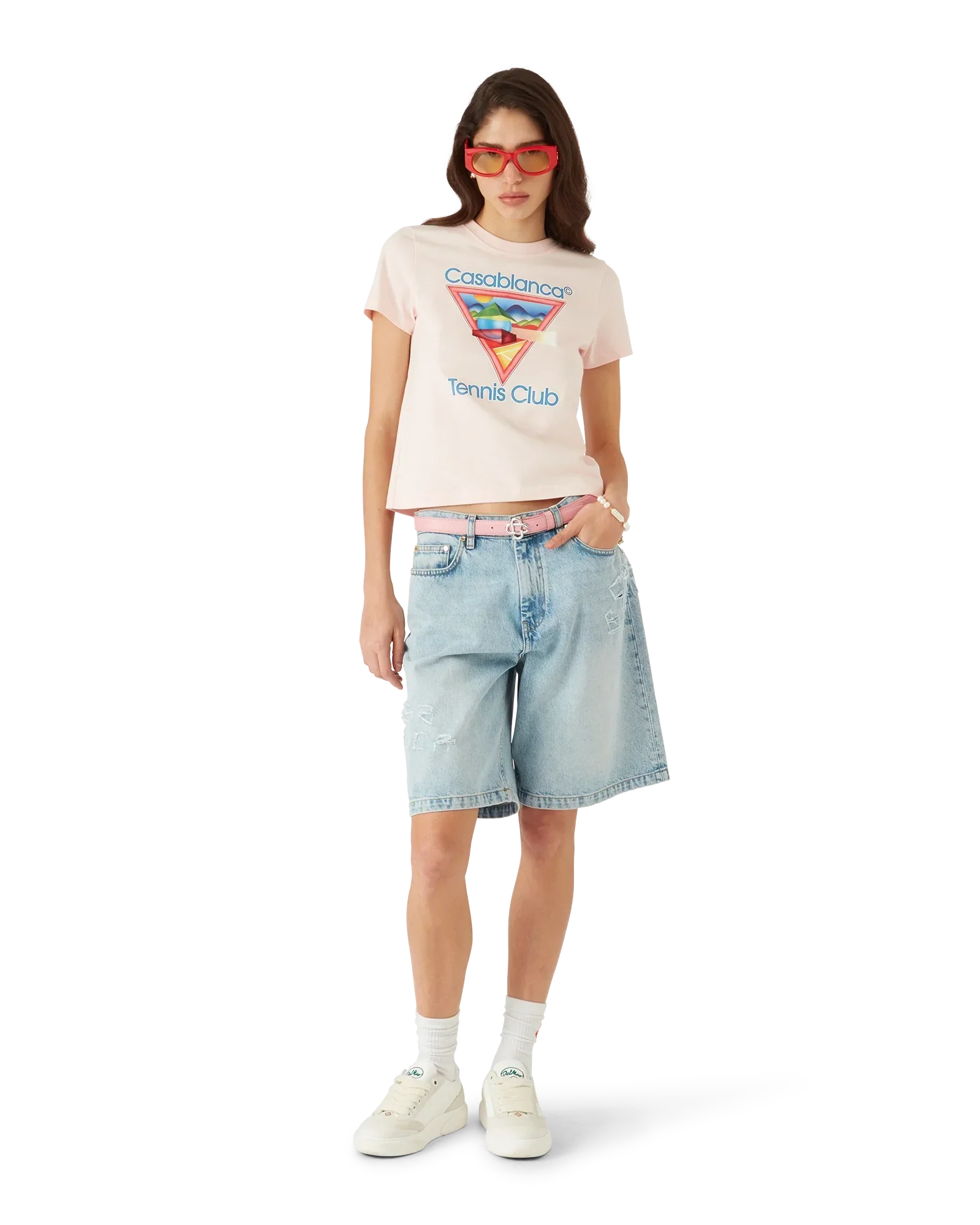 Tennis Club Icon Short Sleeve T-Shirt | Casablanca Paris | Image 2