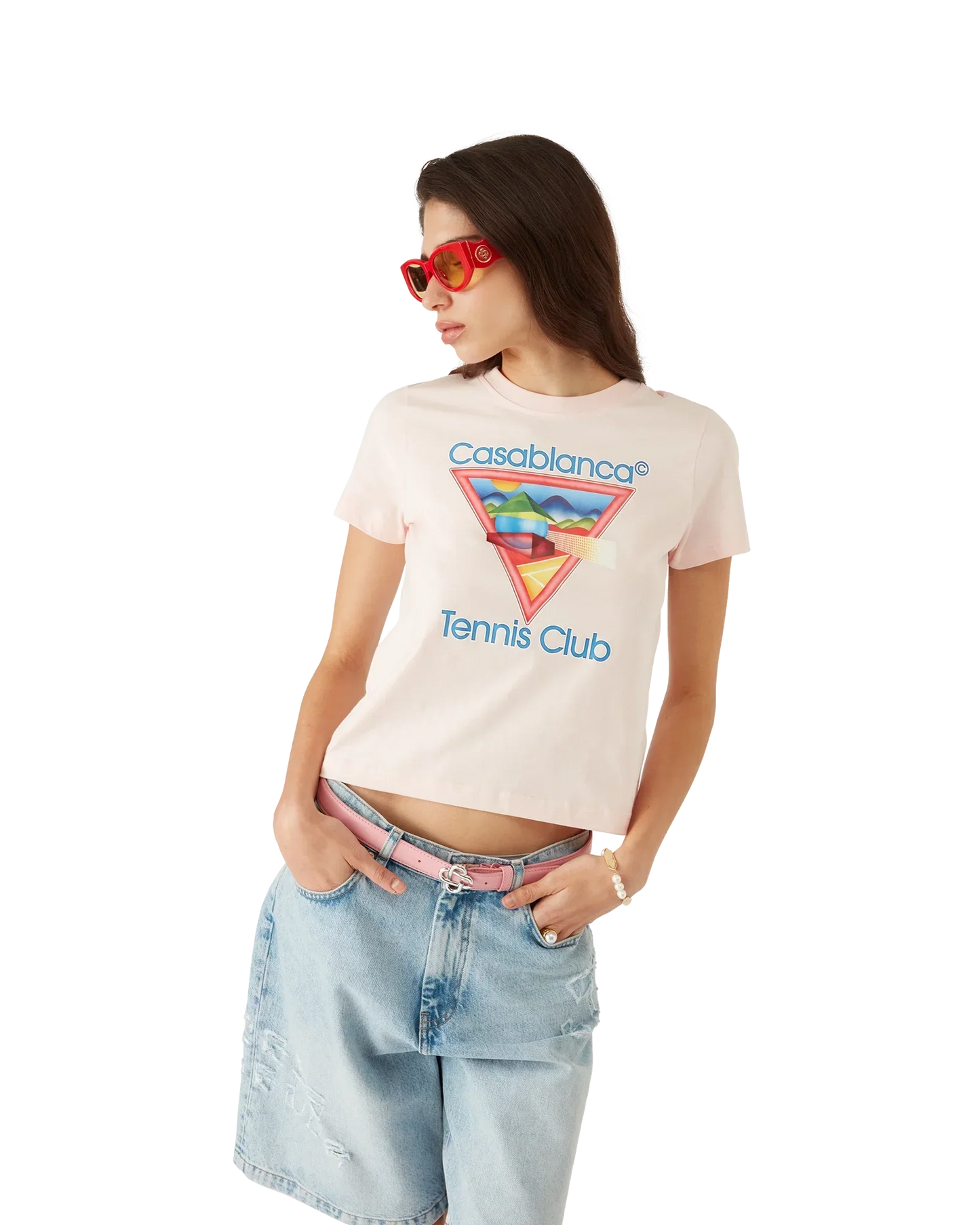 Tennis Club Icon Short Sleeve T-Shirt | Casablanca Paris | Image 4