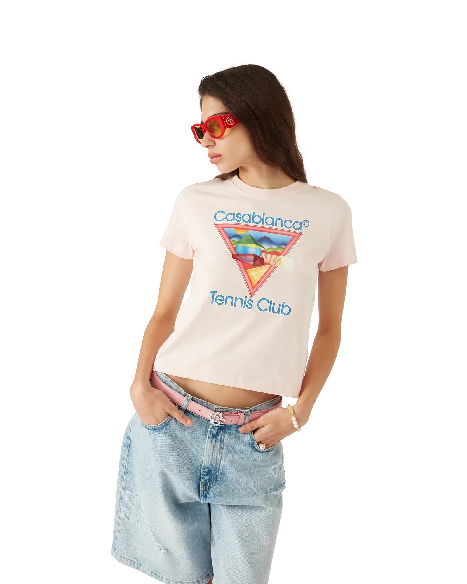 Tennis Club Icon Short Sleeve T-Shirt | Casablanca Paris | Image 4