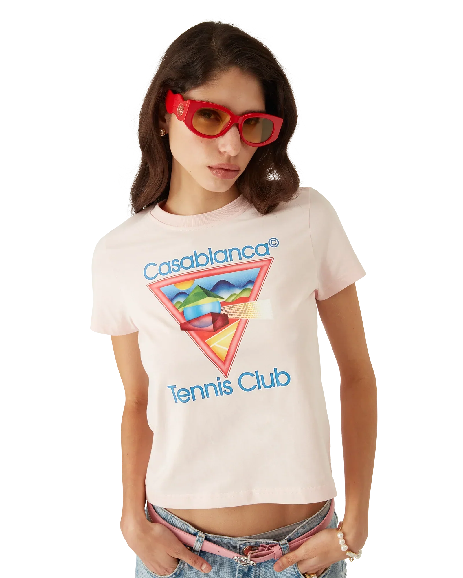 Tennis Club Icon Short Sleeve T-Shirt | Casablanca Paris | Image 5