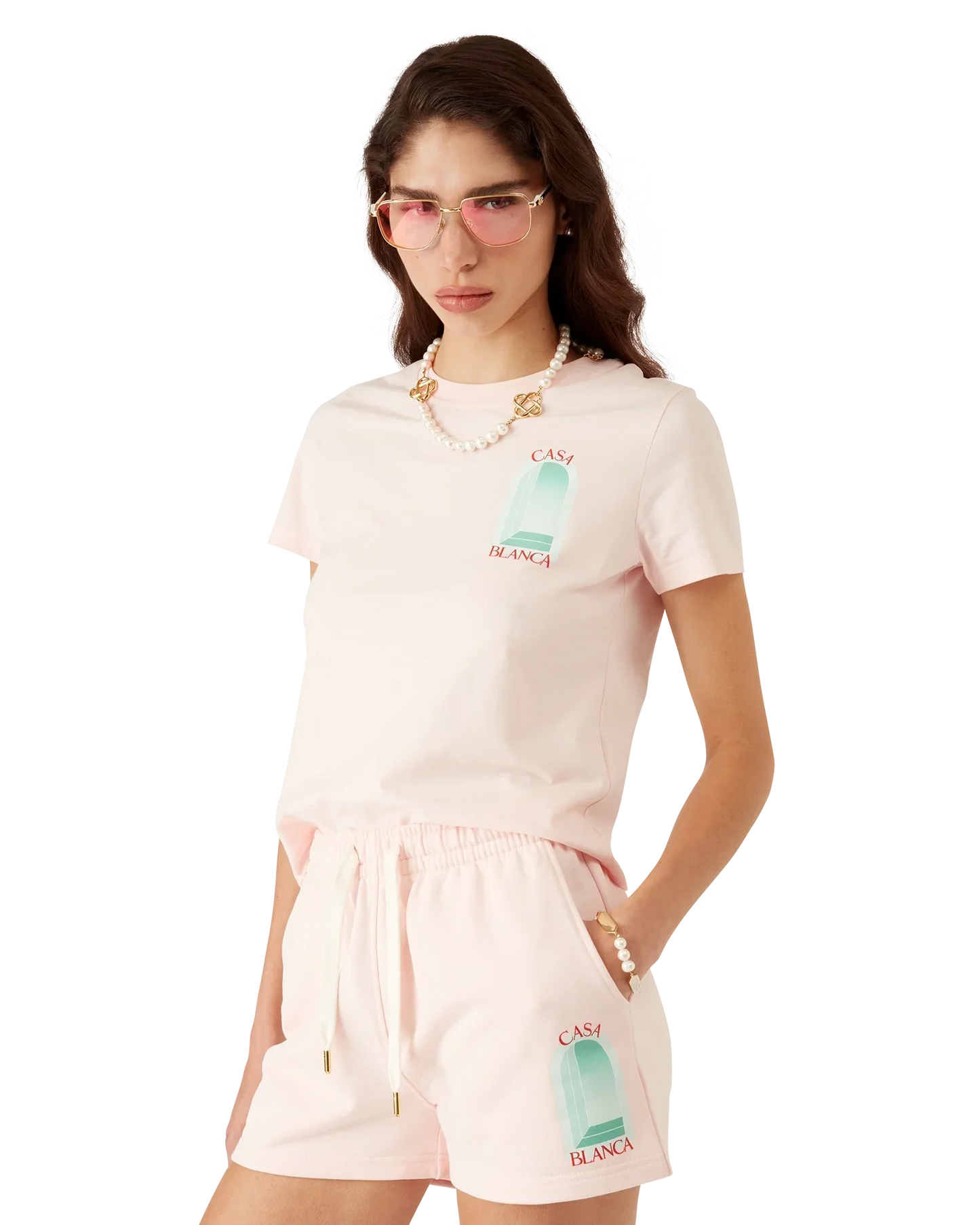 L'Arche Short Sleeve T-Shirt | Casablanca Paris | Image 4