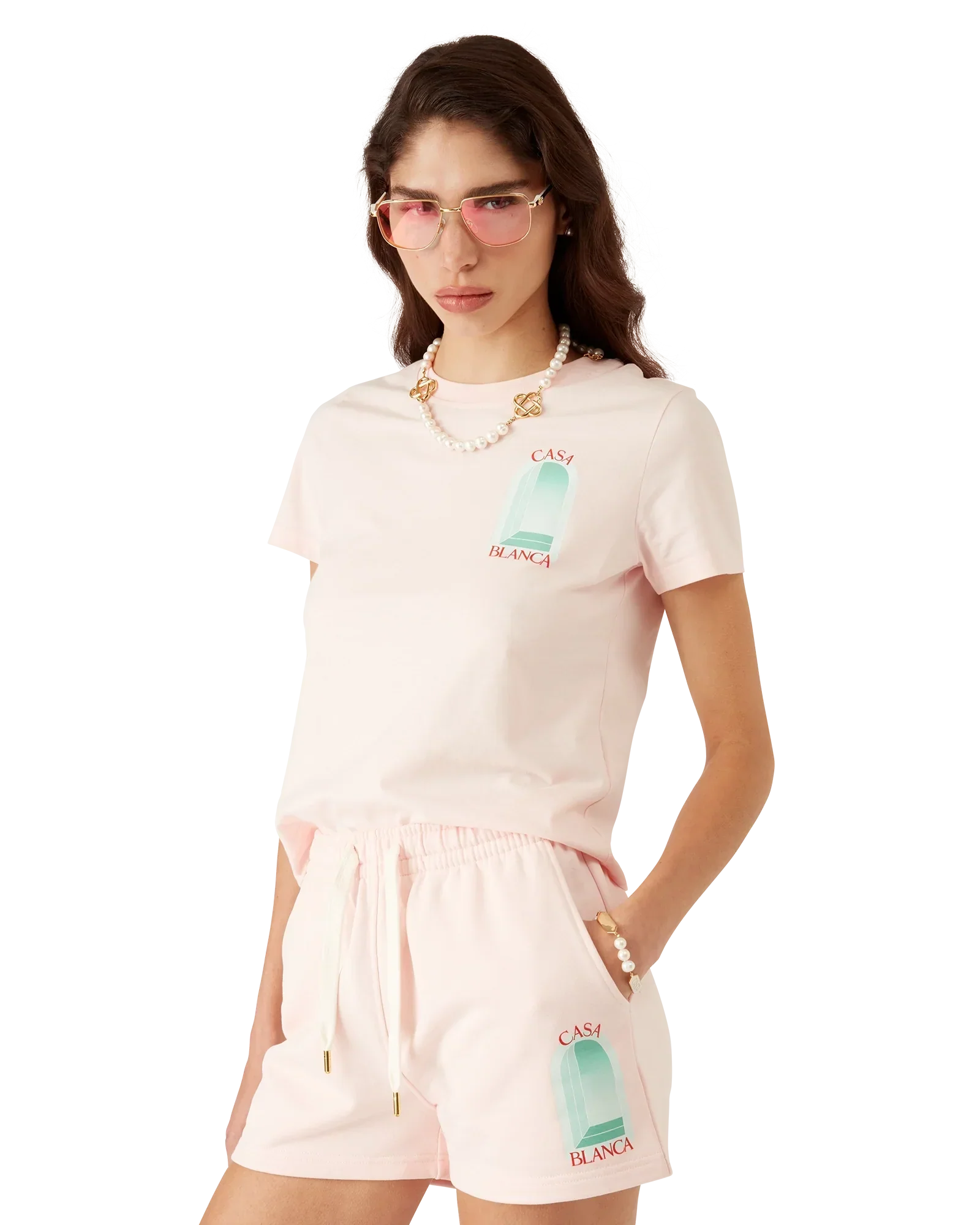 L'Arche Short Sleeve T-Shirt | Casablanca Paris | Image 4