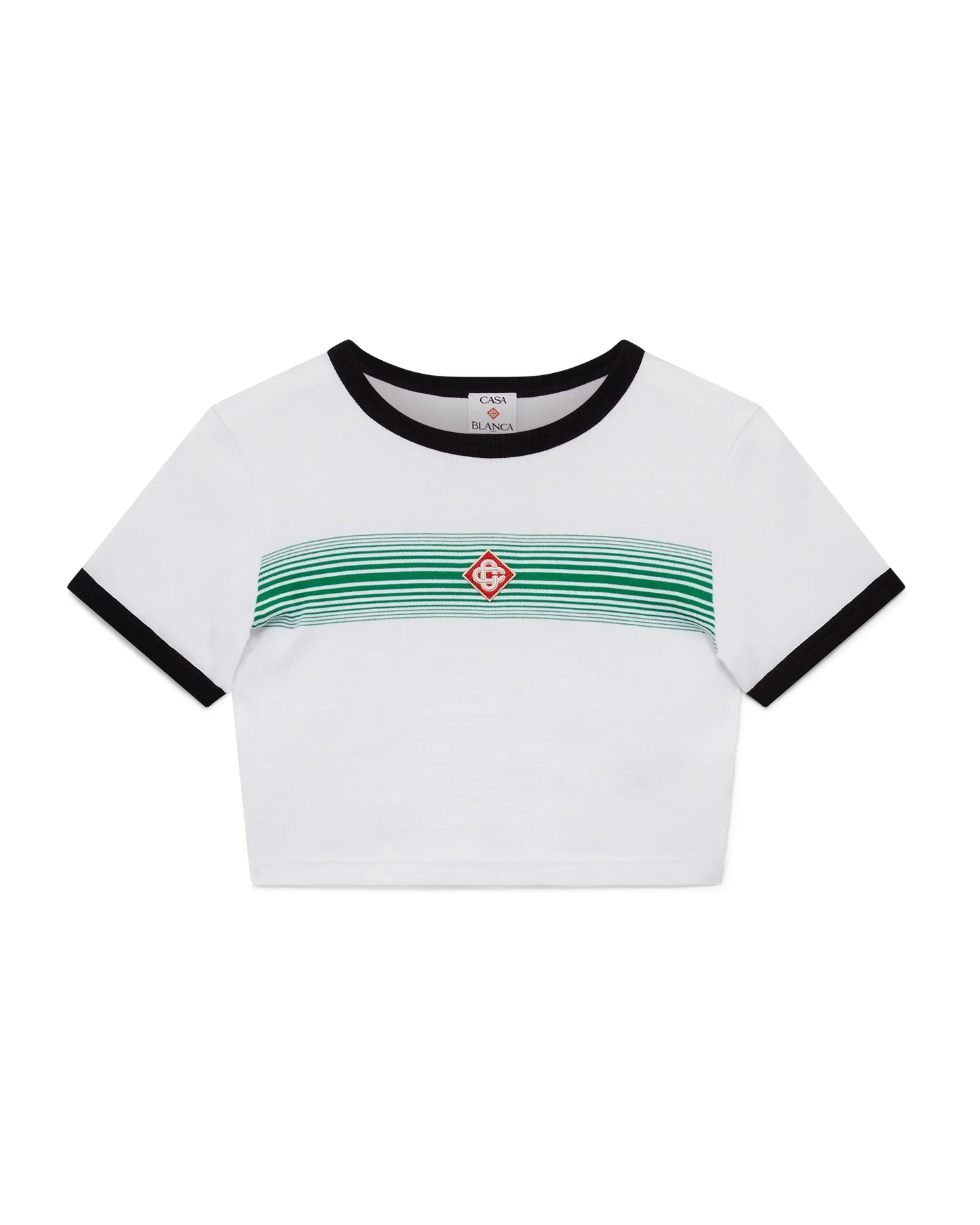Gradient Stripe Ringer Short Sleeve T-Shirt | Casablanca Paris | Image 1