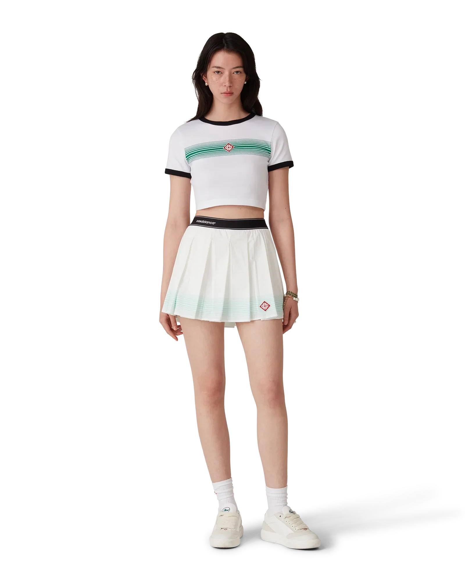 Gradient Stripe Ringer Short Sleeve T-Shirt | Casablanca Paris | Image 2