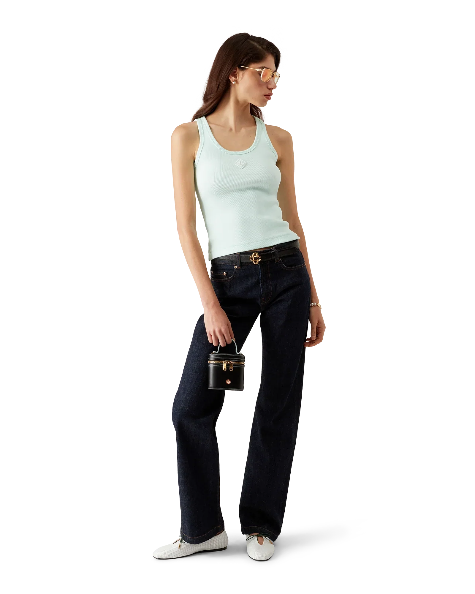 Ribbed Jersey Tank Top | Casablanca Paris | Image 2