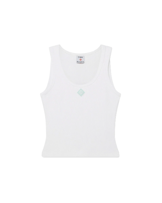 Ribbed Jersey Tank Top | Casablanca Paris | Image 1