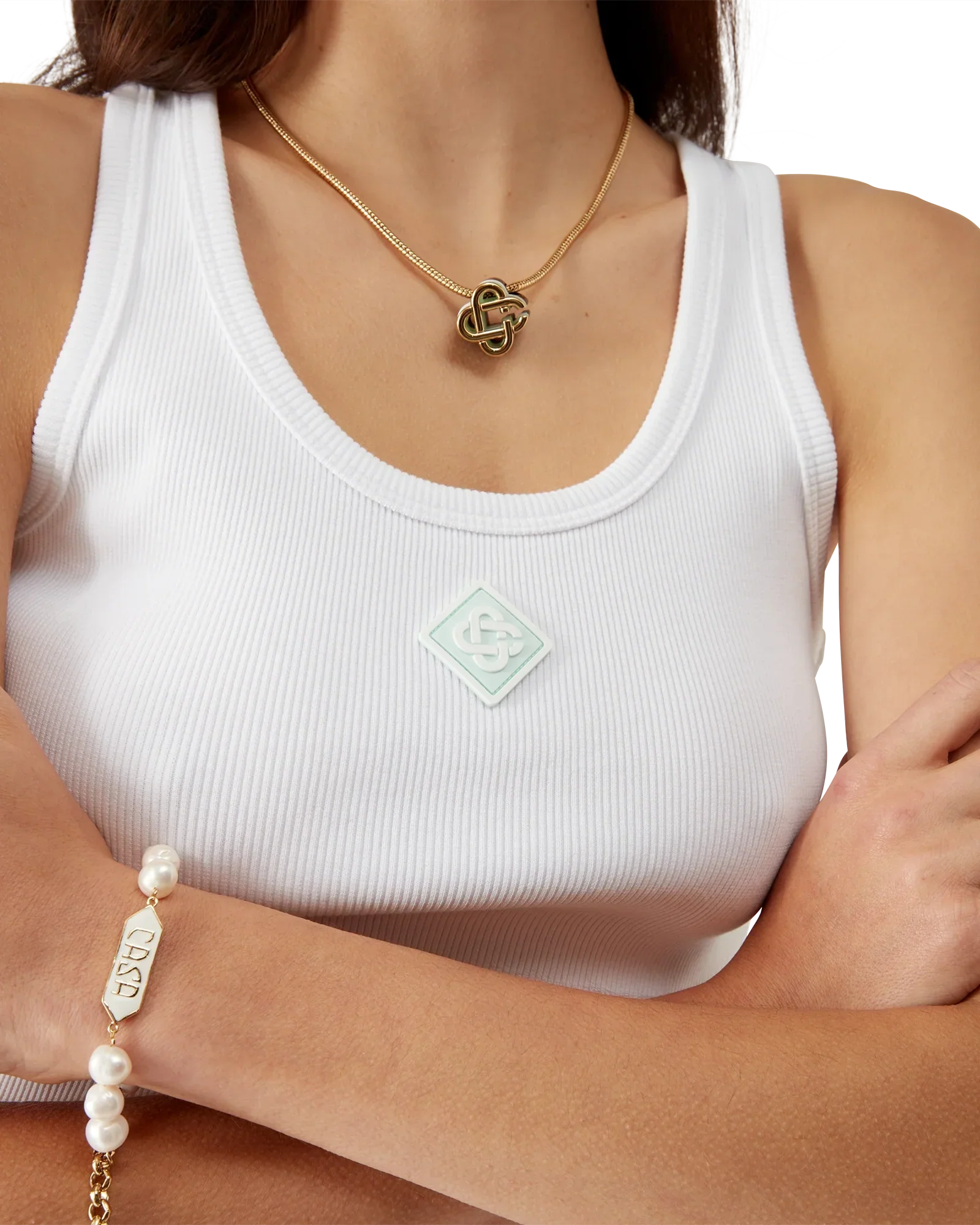 Ribbed Jersey Tank Top | Casablanca Paris | Image 5