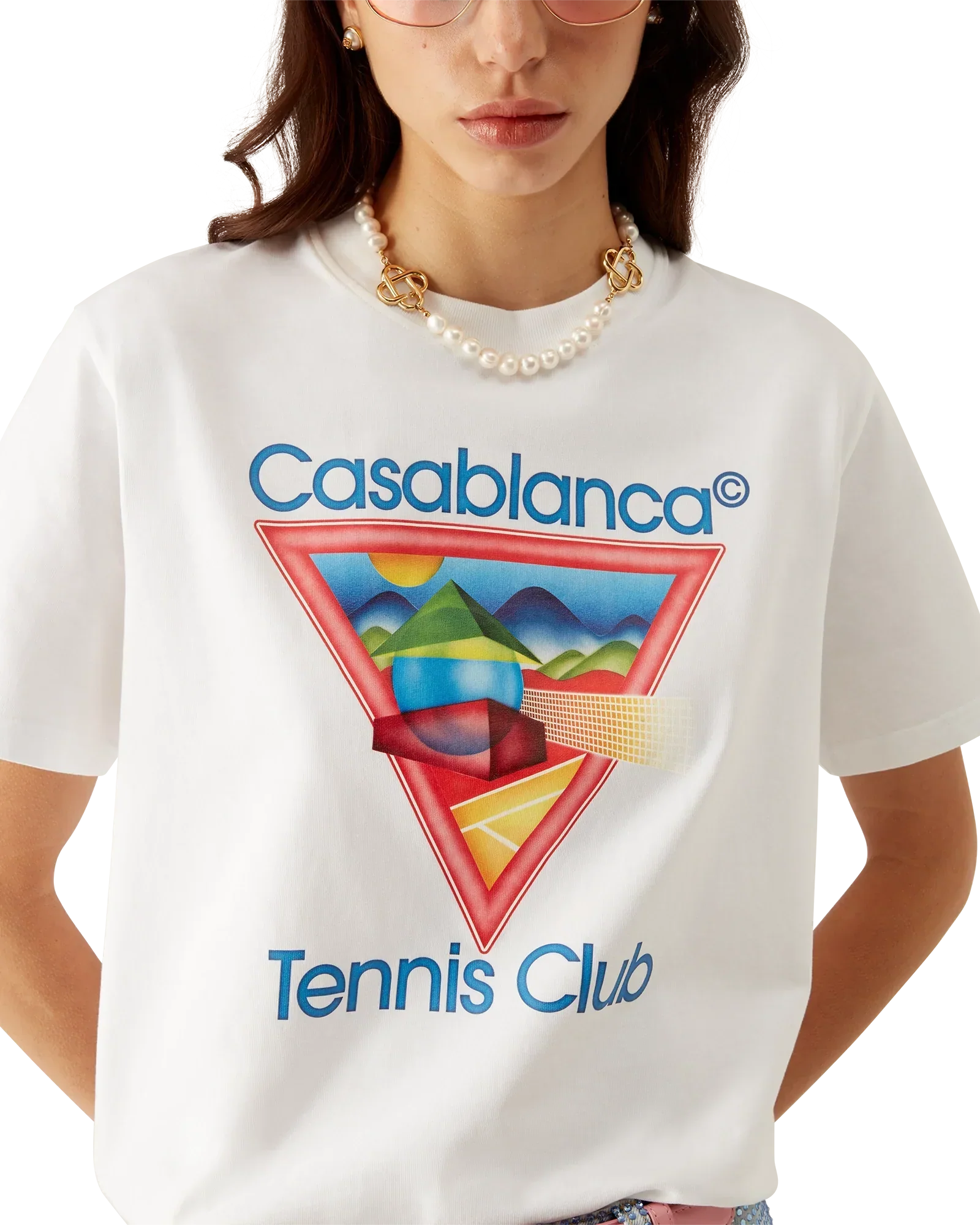 Tennis Club Icon Short Sleeve T-Shirt | Casablanca Paris | Image 5