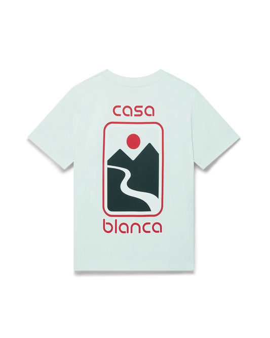 Sunset Valley Short Sleeve T-Shirt | Casablanca Paris | Image 1