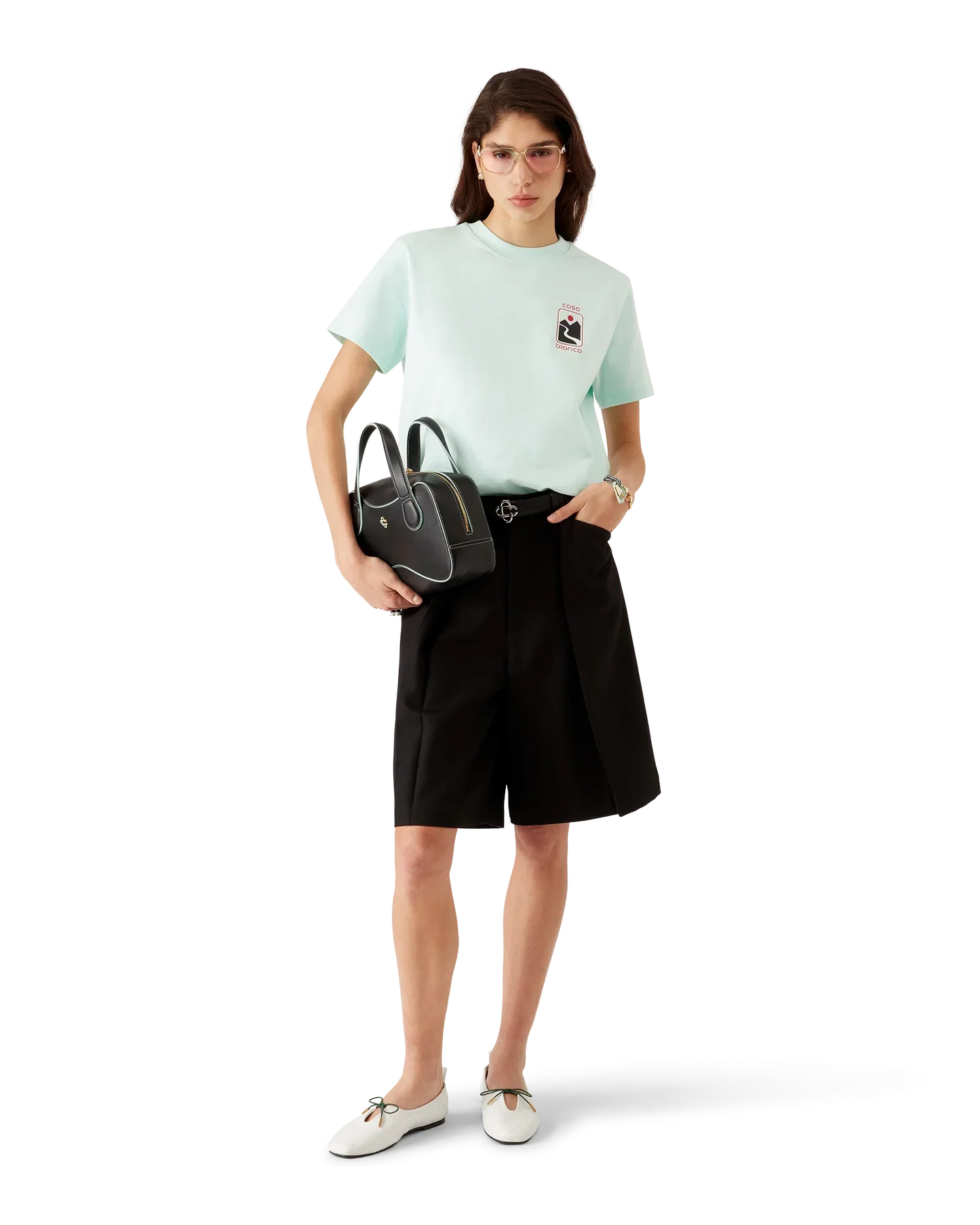 Sunset Valley Short Sleeve T-Shirt | Casablanca Paris | Image 2