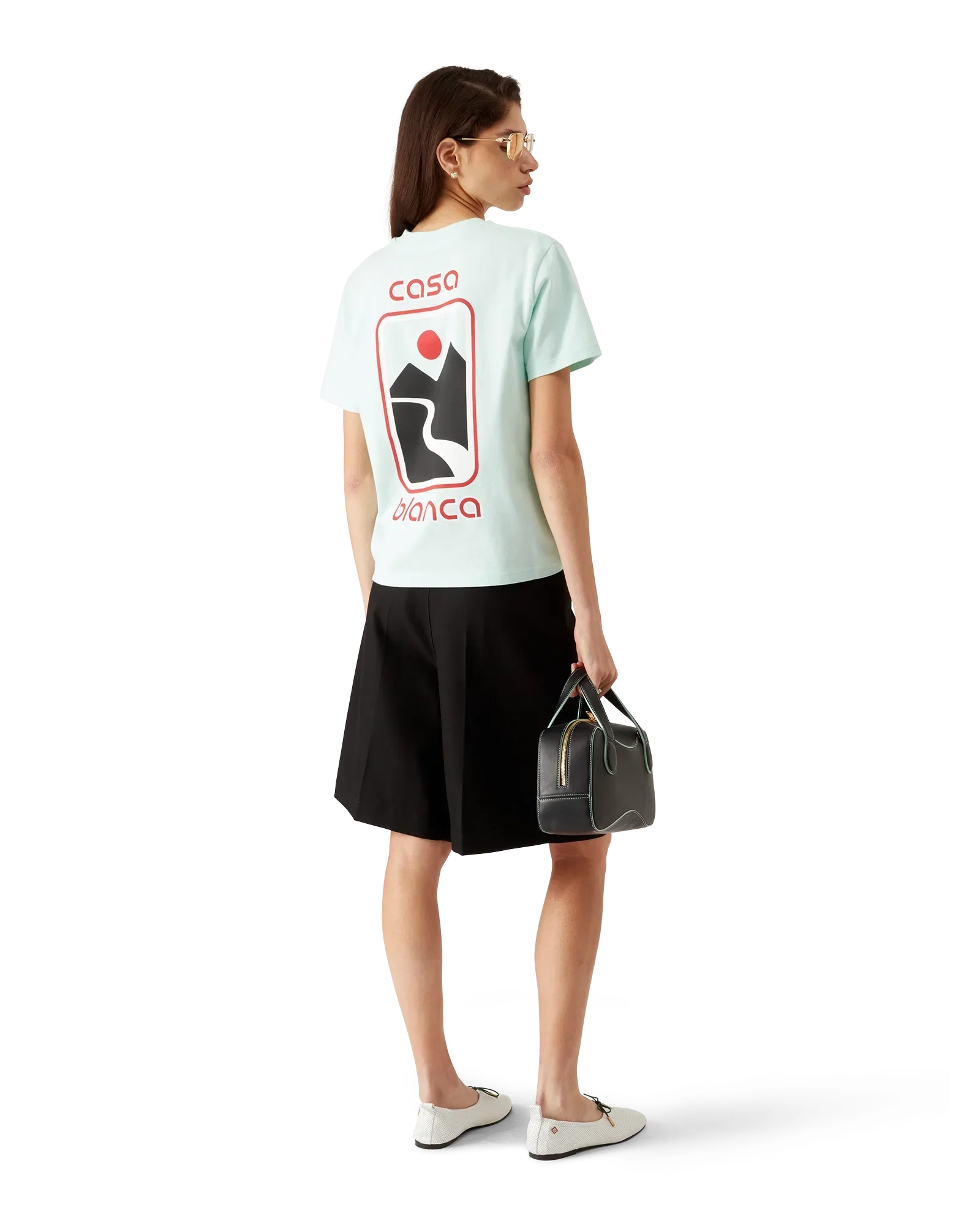 Sunset Valley Short Sleeve T-Shirt | Casablanca Paris | Image 3