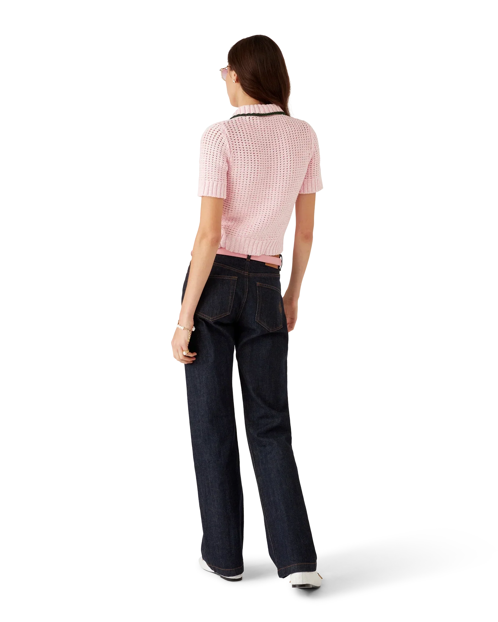 Cotton Mouliné Polo Shirt | Casablanca Paris | Image 3
