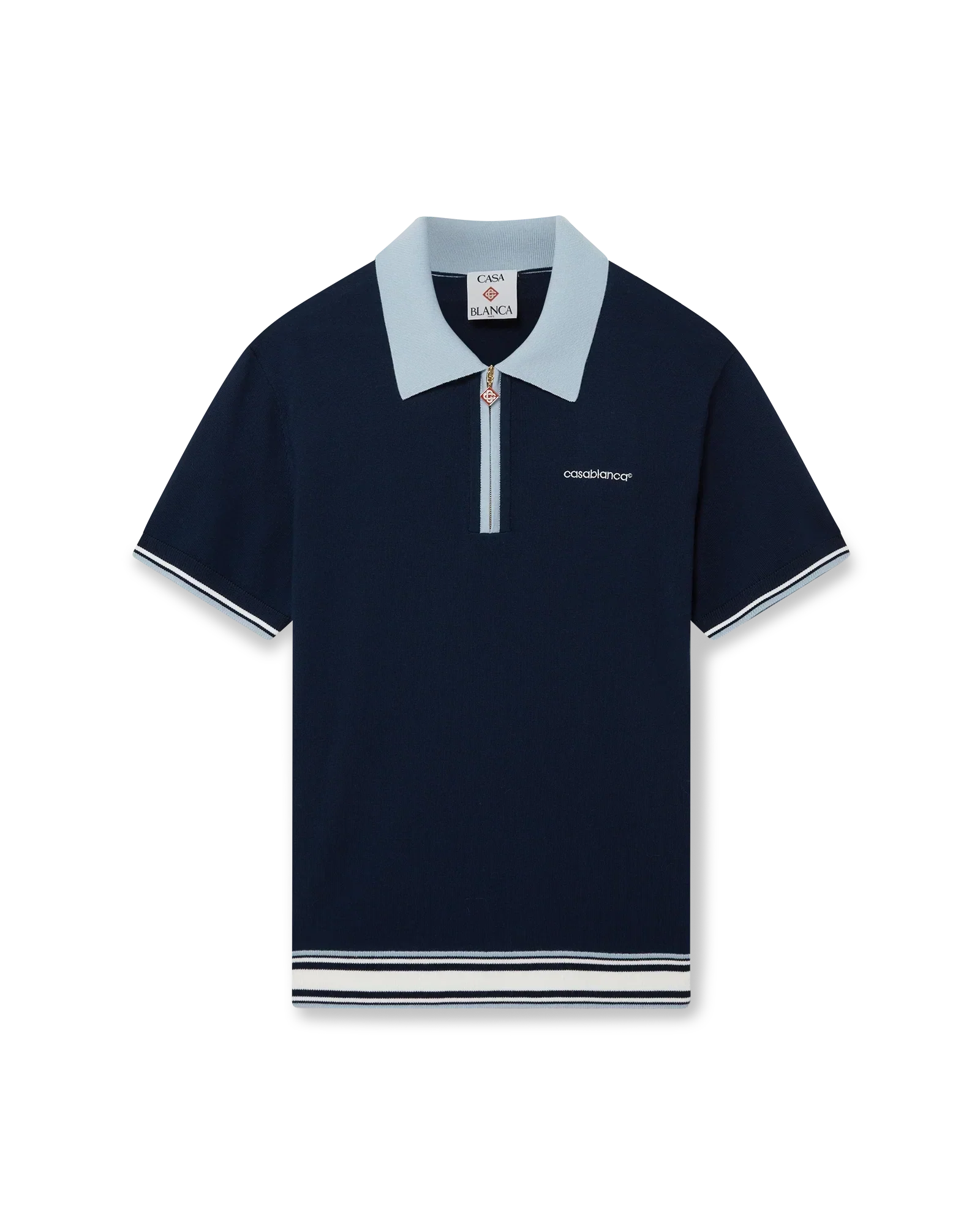 Merino Knit Tennis Polo Shirt | Casablanca Paris | Image 1