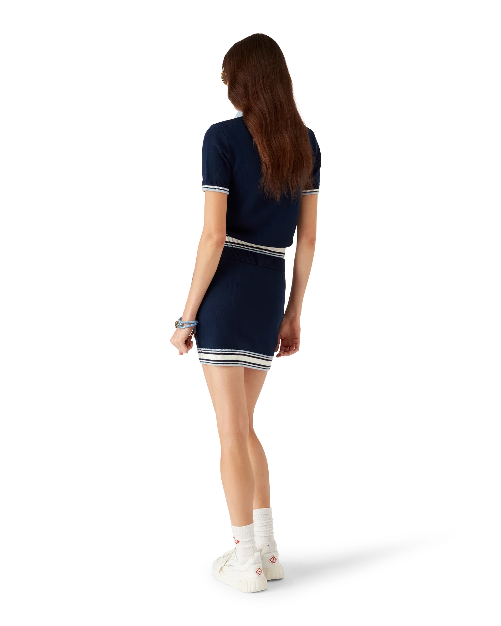 Merino Knit Tennis Polo Shirt | Casablanca Paris | Image 3