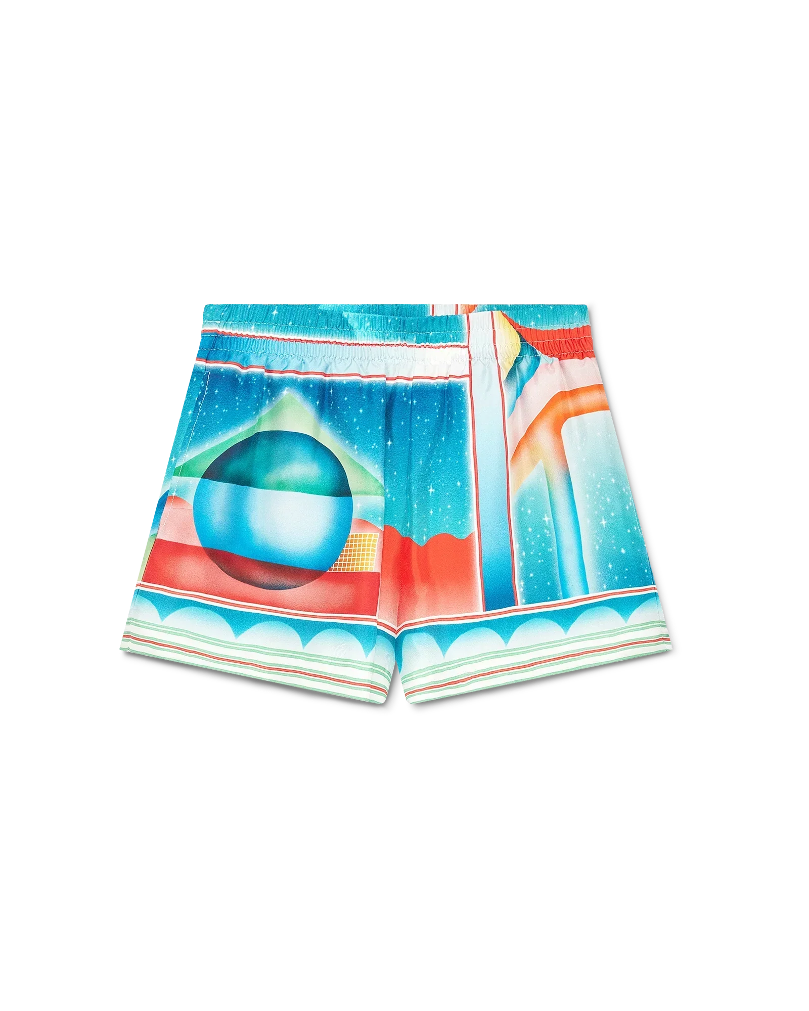 Galaxy Court Silk Shorts | Casablanca Paris | Image 1