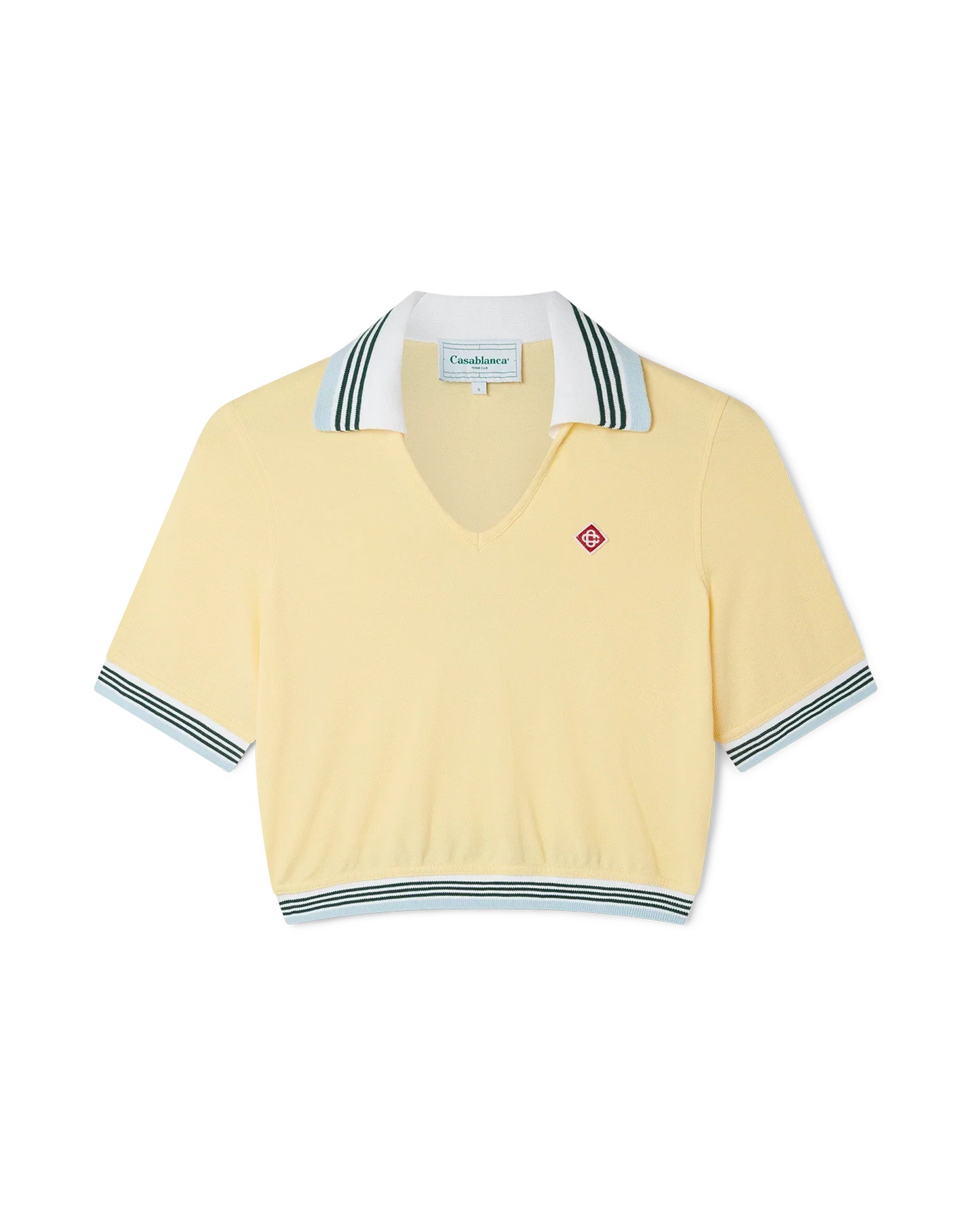 Cropped Pique Polo | Casablanca Paris | Image 1