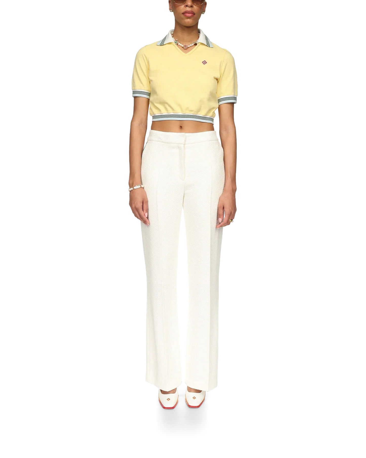Cropped Pique Polo | Casablanca Paris | Image 2