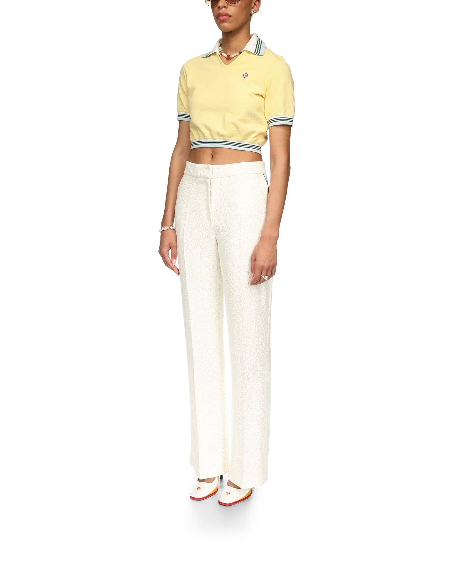Cropped Pique Polo | Casablanca Paris | Image 3