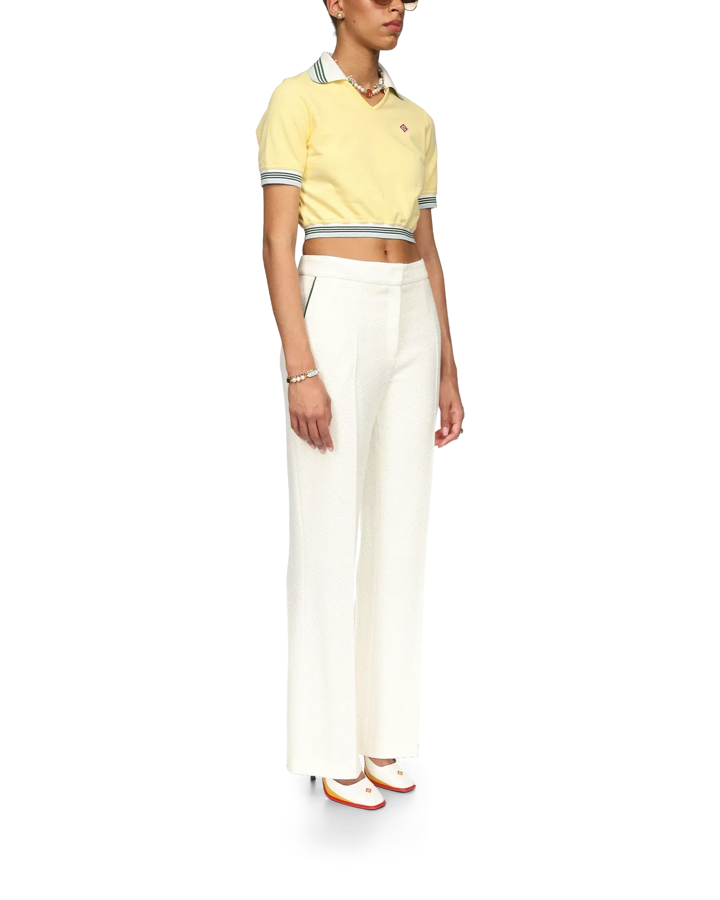 Cropped Pique Polo | Casablanca Paris | Image 5