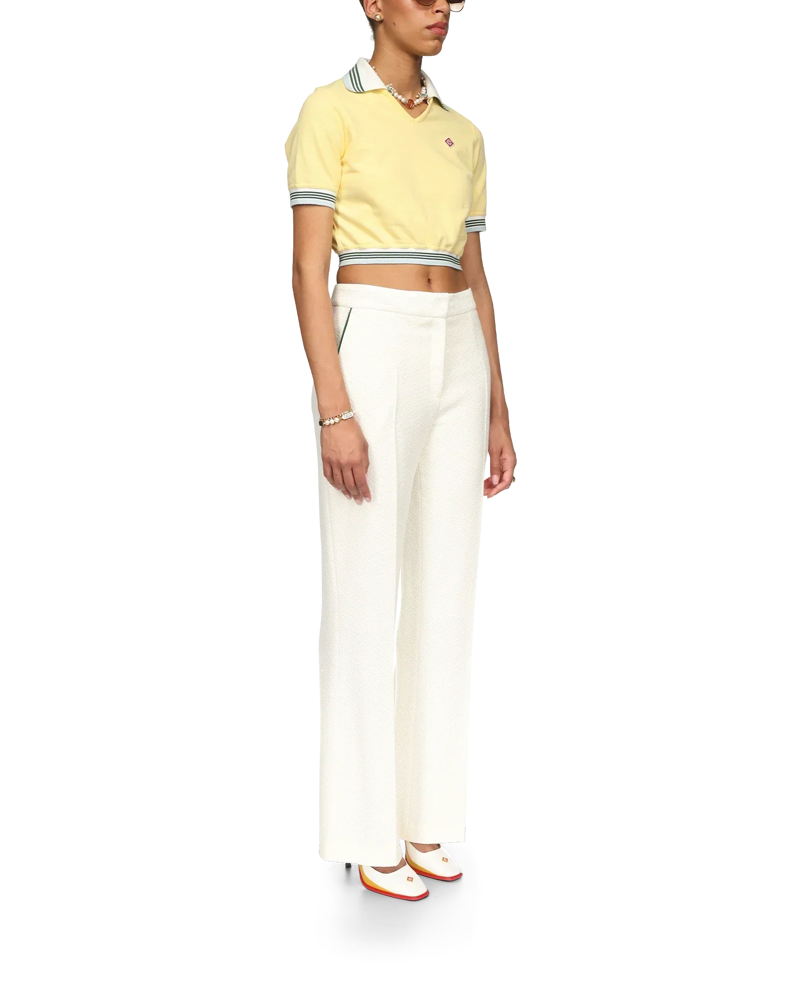 Cropped Pique Polo | Casablanca Paris | Image 5