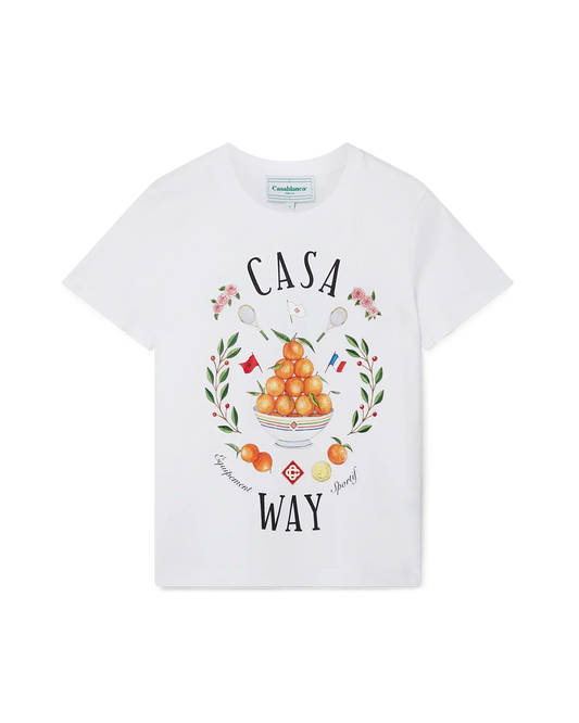 Casa Way Short Sleeve T-Shirt | Casablanca Paris | Image 1
