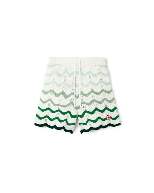Wavy Gradient Crochet Shorts | Casablanca Paris | Image 1