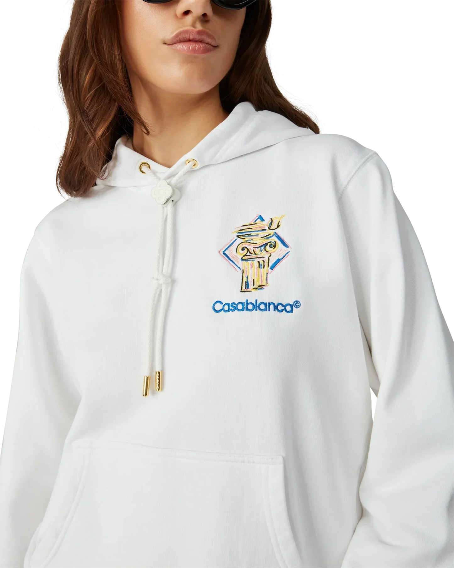 Diamond Column Hooded Sweatshirt | Casablanca Paris | Image 5